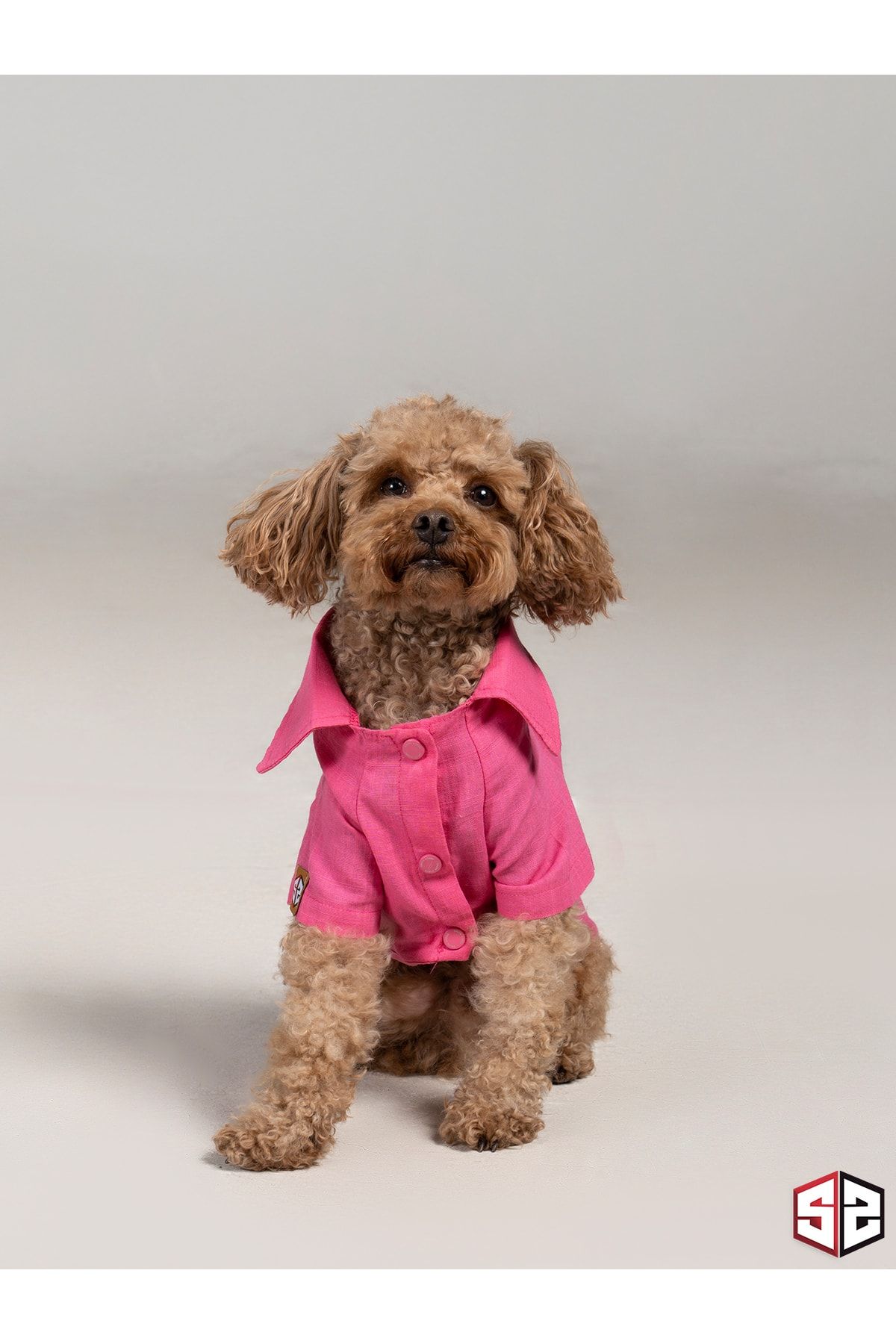 salya store Spoiled - Humbled - Fuşya Keten Yazlık Köpek Gömleği (KÜÇÜK İRKLAR)