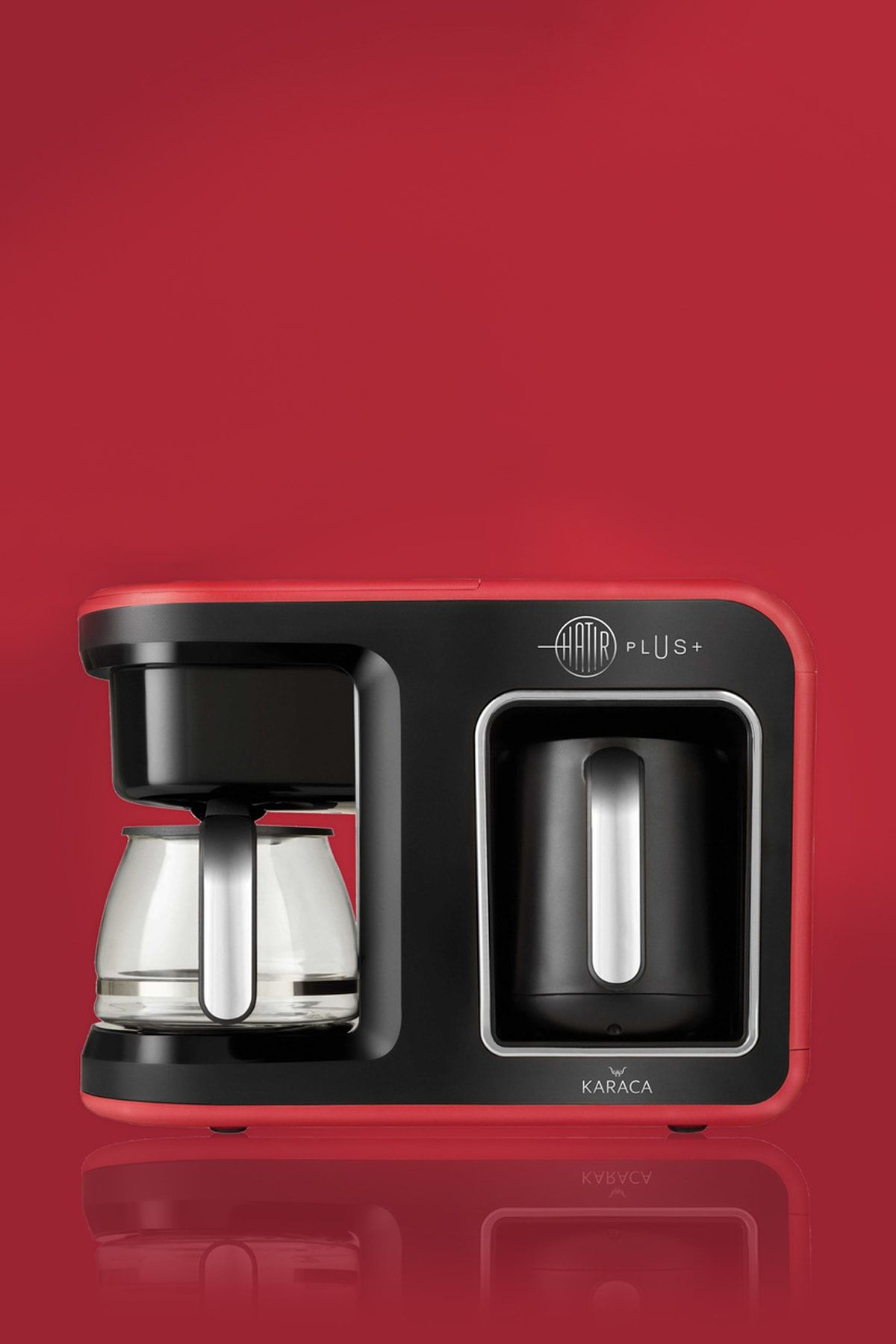 Karaca Hatır Plus 2in 1 Türk Ve Filtre Kahve Makinesi Kırmızı