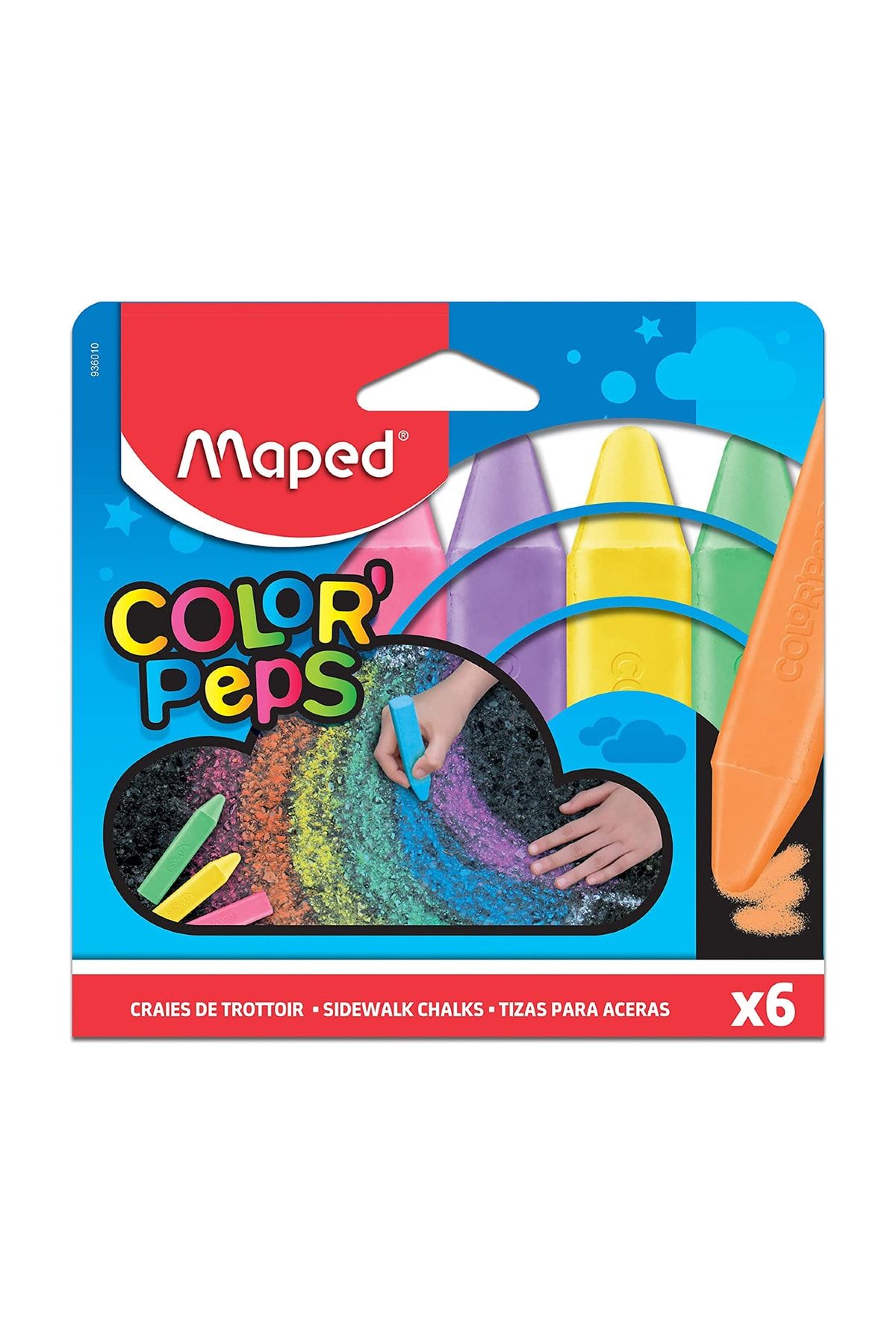 Maped Dış Mekan Tebeşiri 6 Renk (936010)