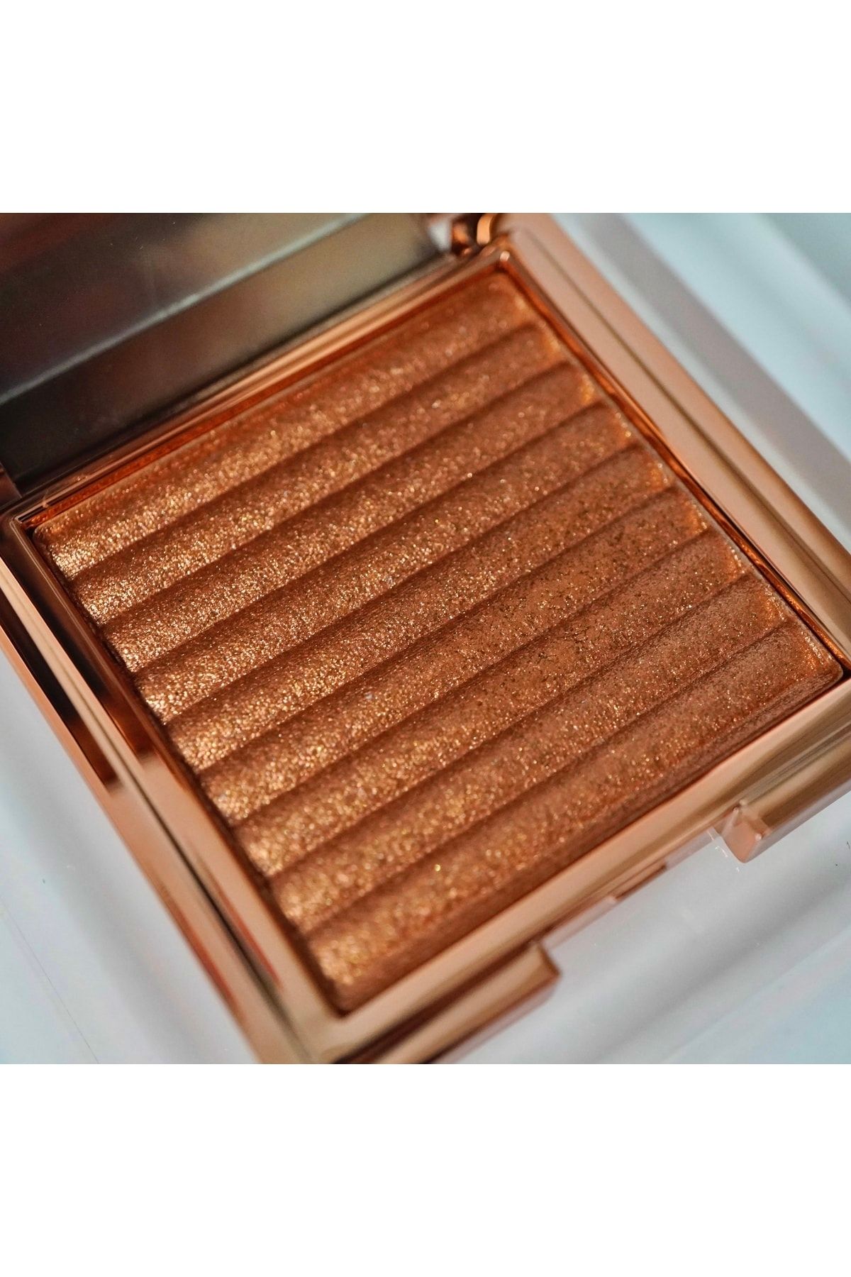 EDA LUXURY BEAUTY Golden Copper Bronze Star Shine Highlighter Işıltılı Ipeksi Saten Aydinlatici Vegan Makeup Glow