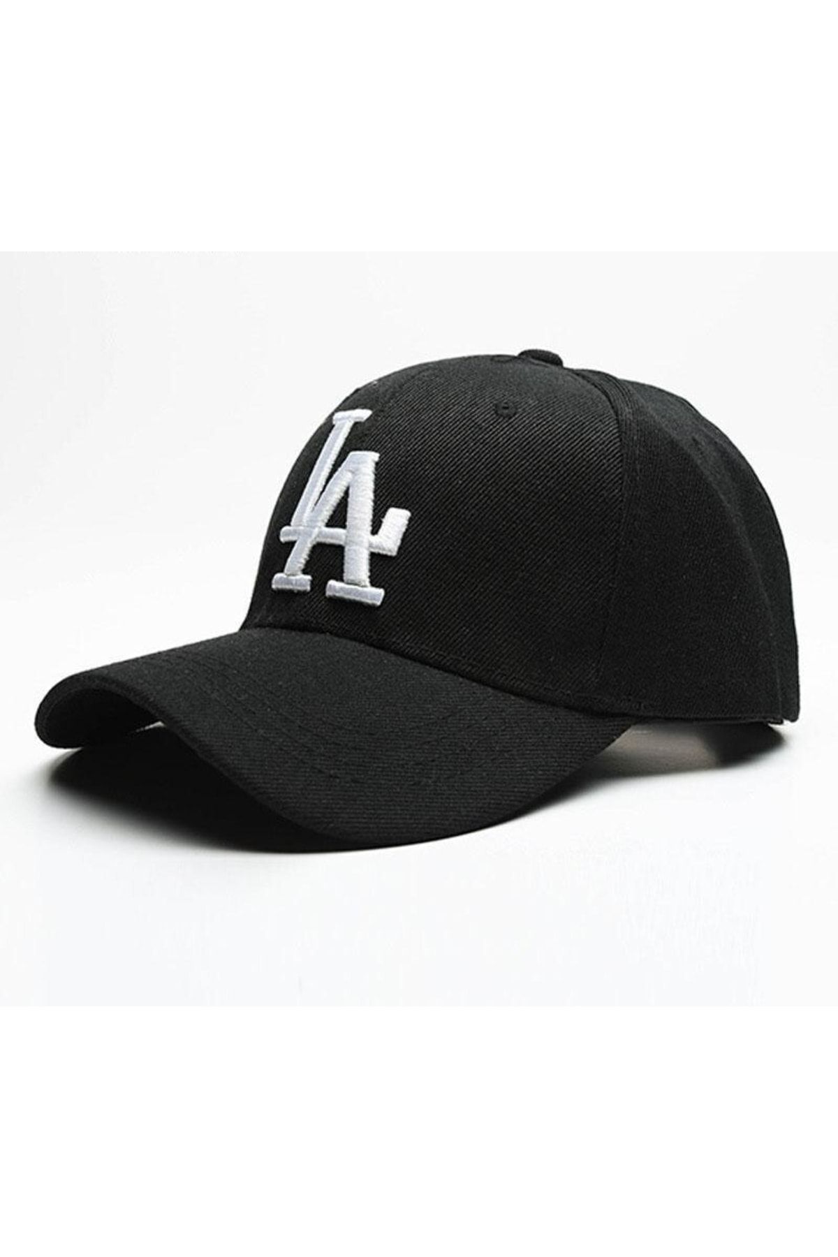 CosmoOutlet La Los Angeles Logolu Unisex Pamuklu Siyah Beyaz Şapka