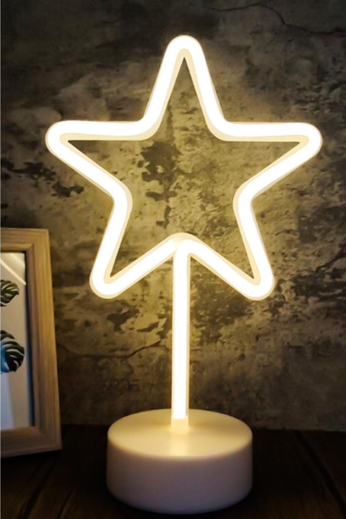 DEMPOWER Dp-85 Dekoratif Yıldız Neon Led Gece Lambası