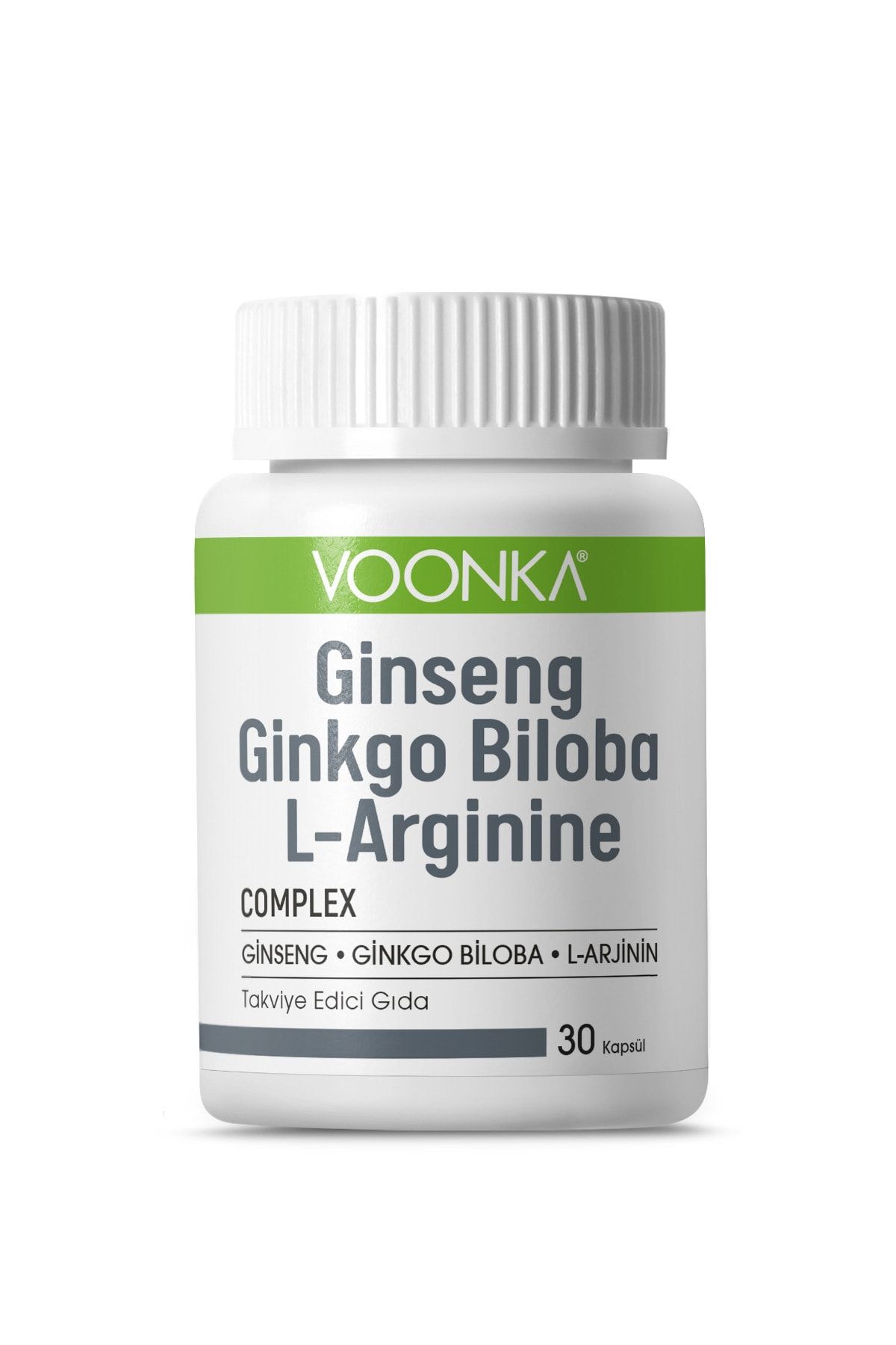 Voonka Ginseng Ginkgo Biloba L Arginine 32 Kapsül + Yüz Yıkama Jeli 100ml Hediyeli