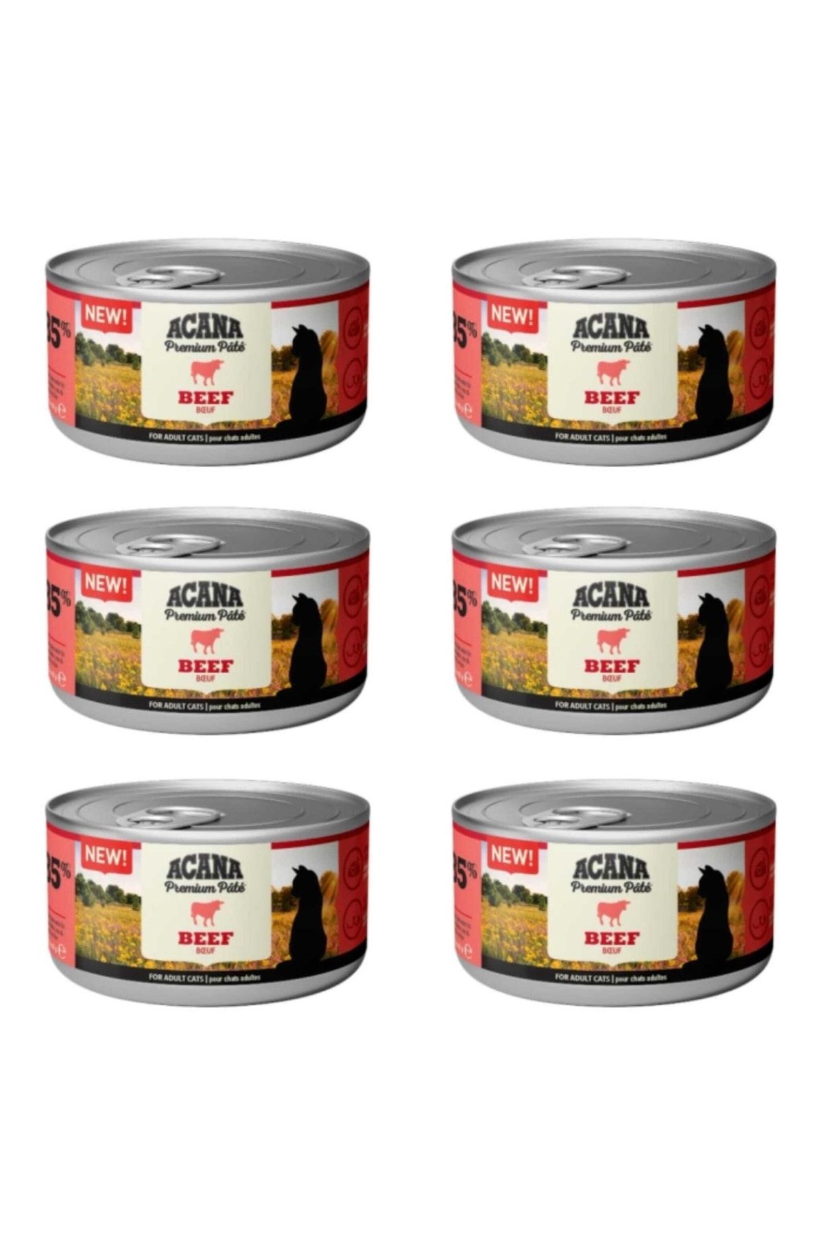 Acana Neo Pet Market Premium Pate (ezme) Sığır Etli Kedi Konservesi 85 Gr X 6 Adet