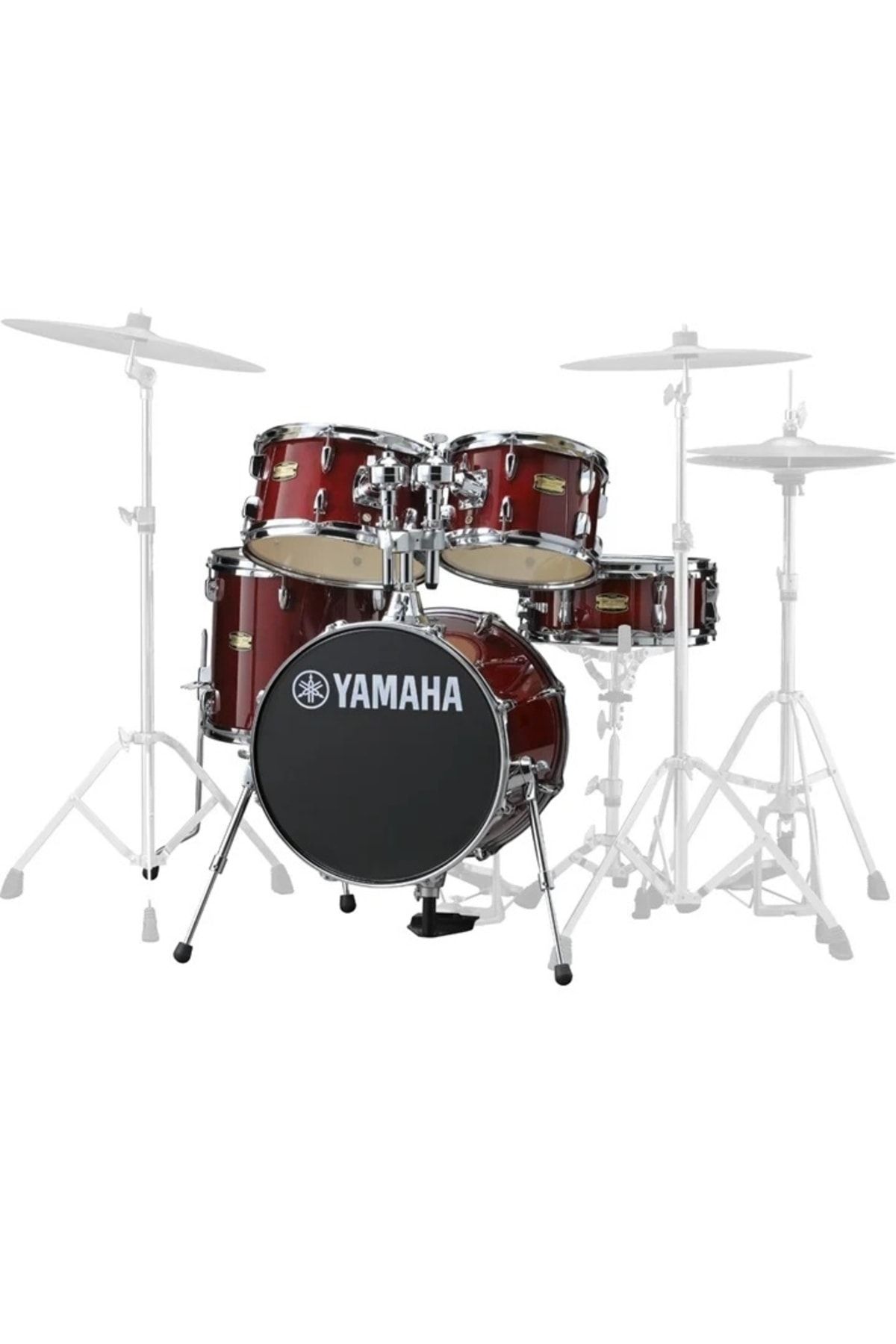 Yamaha 16bd Compact Drum Shell Pack Junior Kit Cr Akustik Davul (cranberry Red)