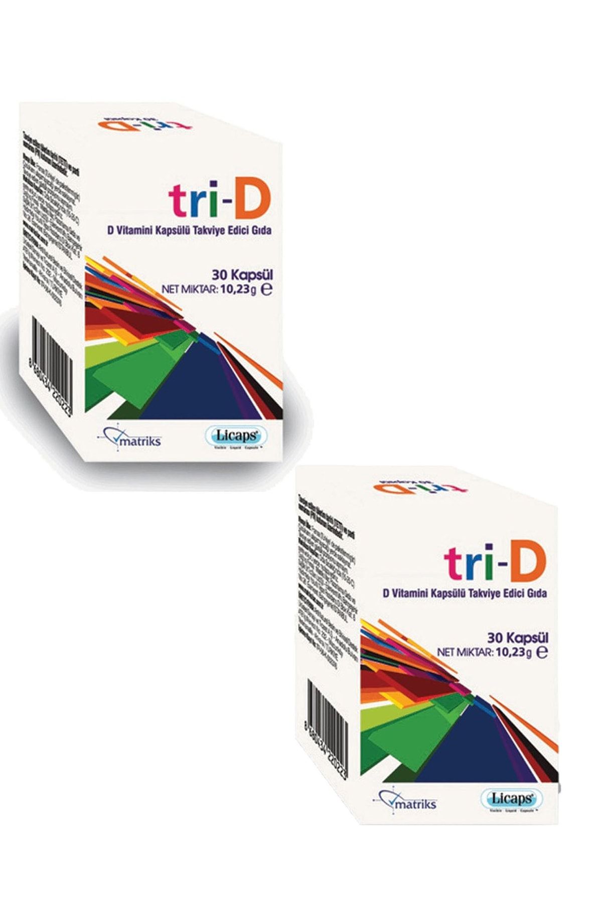 Matriks Tri-d D Vitamini Takviye Edici Gıda 30 Kapsül×2