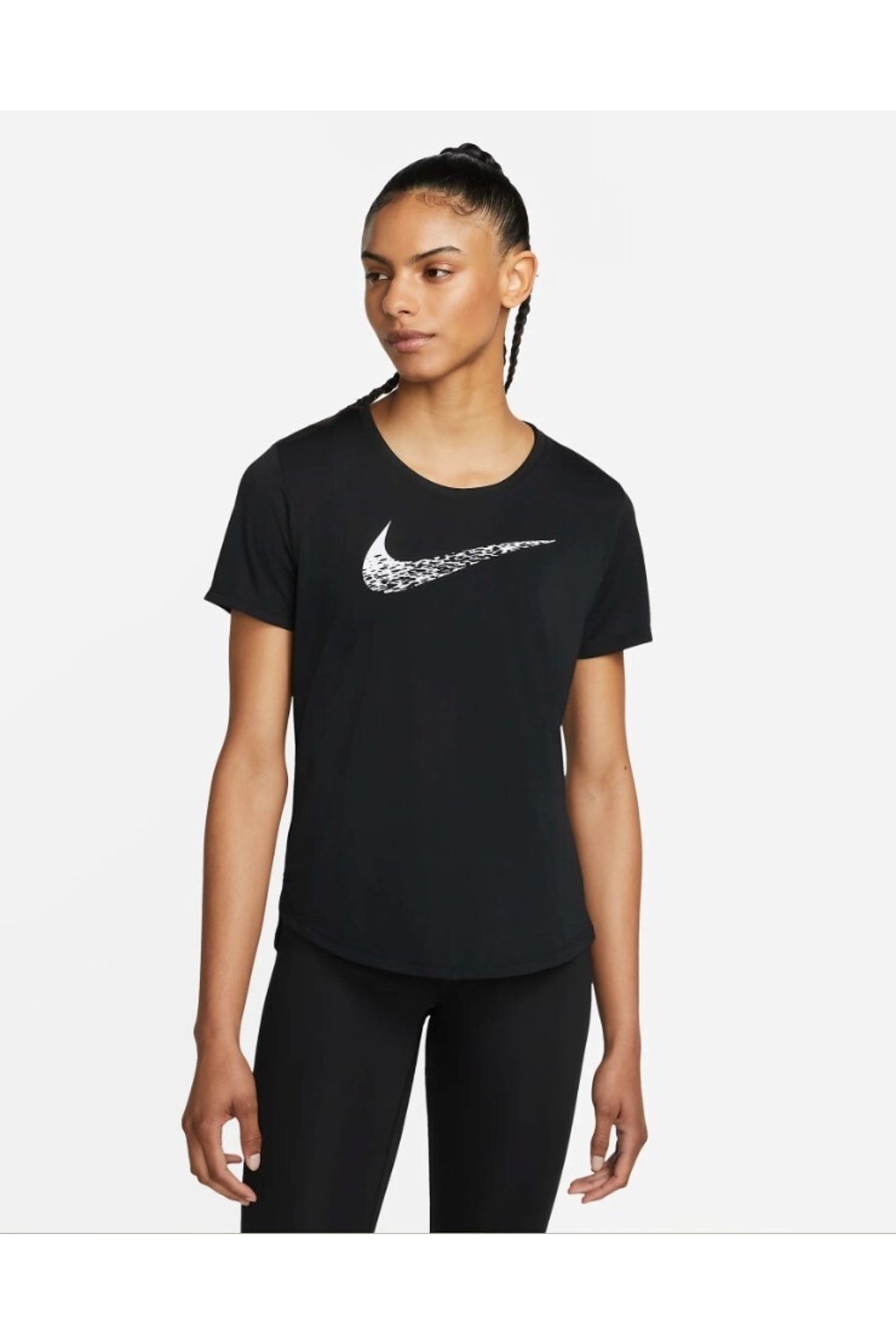 Nike Swoosh Run Kısa Kollu Kadın Koşu Üstü