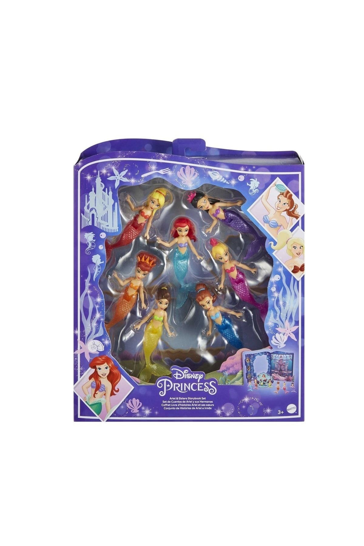 Mattel Disney Prenses Ariel ve Kız Kardeşleri Oyun Seti HLW96