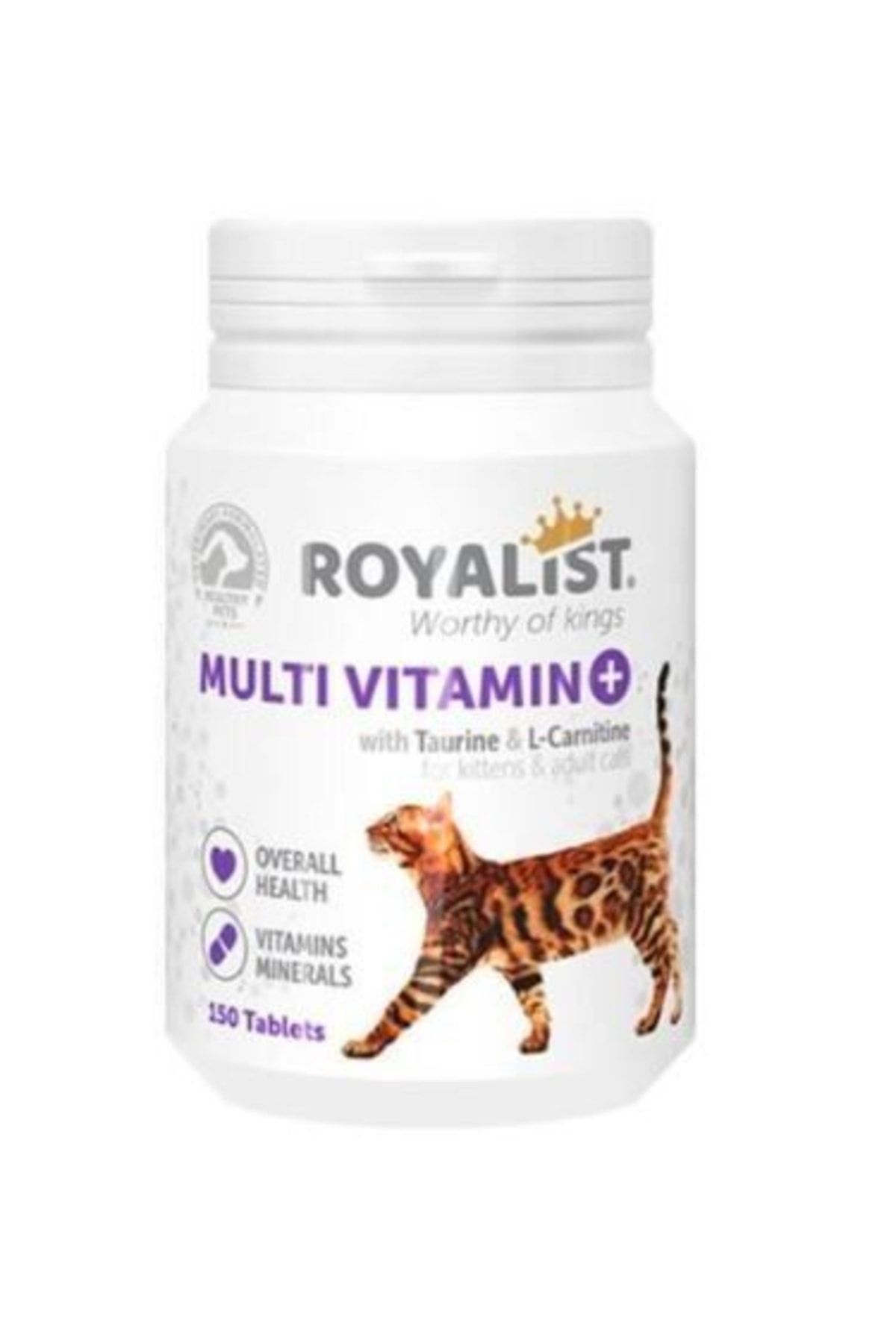 Royalist Multivitamin Kediler Için Mineral Katkılı Genel Sağlık Destekleyici Tablet