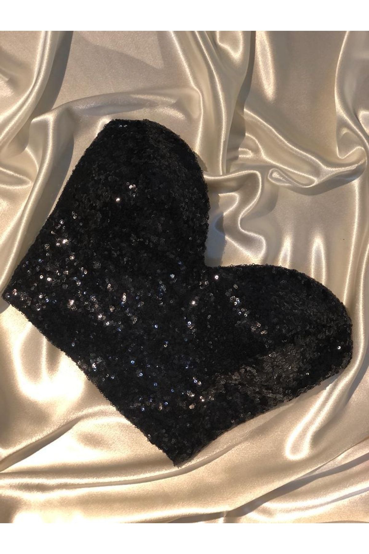Miss Monalisa Moda Siyah Payet Crop Astarlı Korse Detaylı Büstiyer