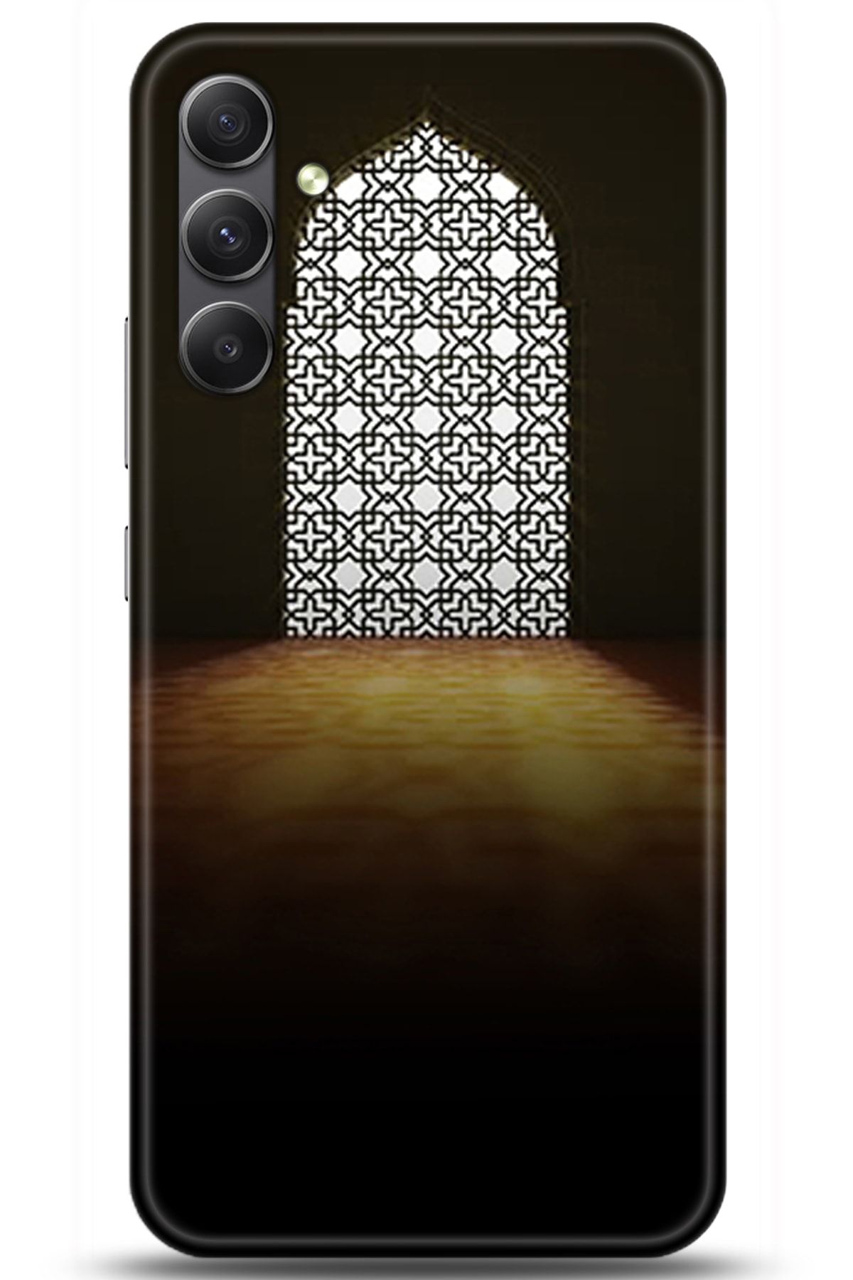 Turkiyecepaksesuar Samsung Galaxy A34 Kılıf Hd Baskılı Kılıf - Işıklı Kapı