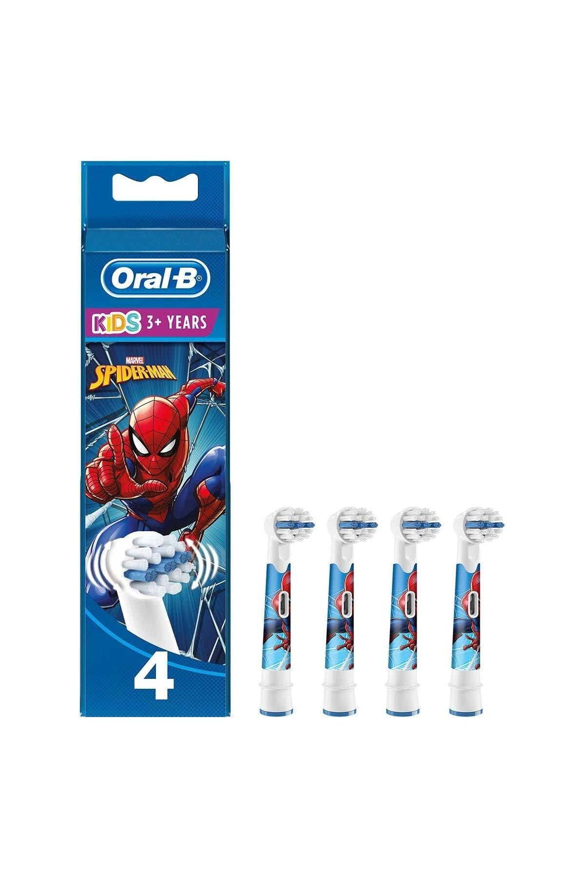 Oral-B Stages Çocuklar Için Diş Fırçası Yedek Başlığı Spiderman 4 Lü
