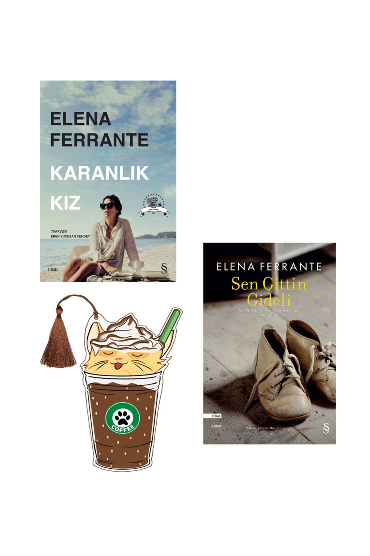 Everest Yayınları Elena Ferrante - Karanlık Kız - Sen Gittin Gideli - Yırtılmaz Ayraç Hediyeli