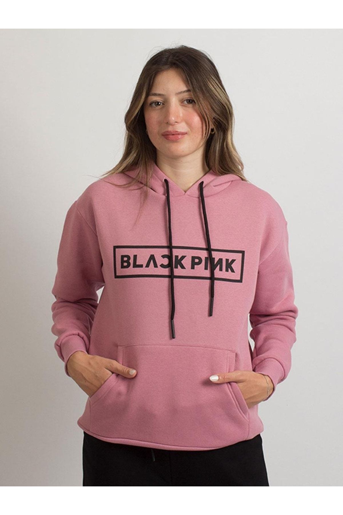 TSHIRT35 Black Pink Müzik Sweatshirt Hoodie 8629