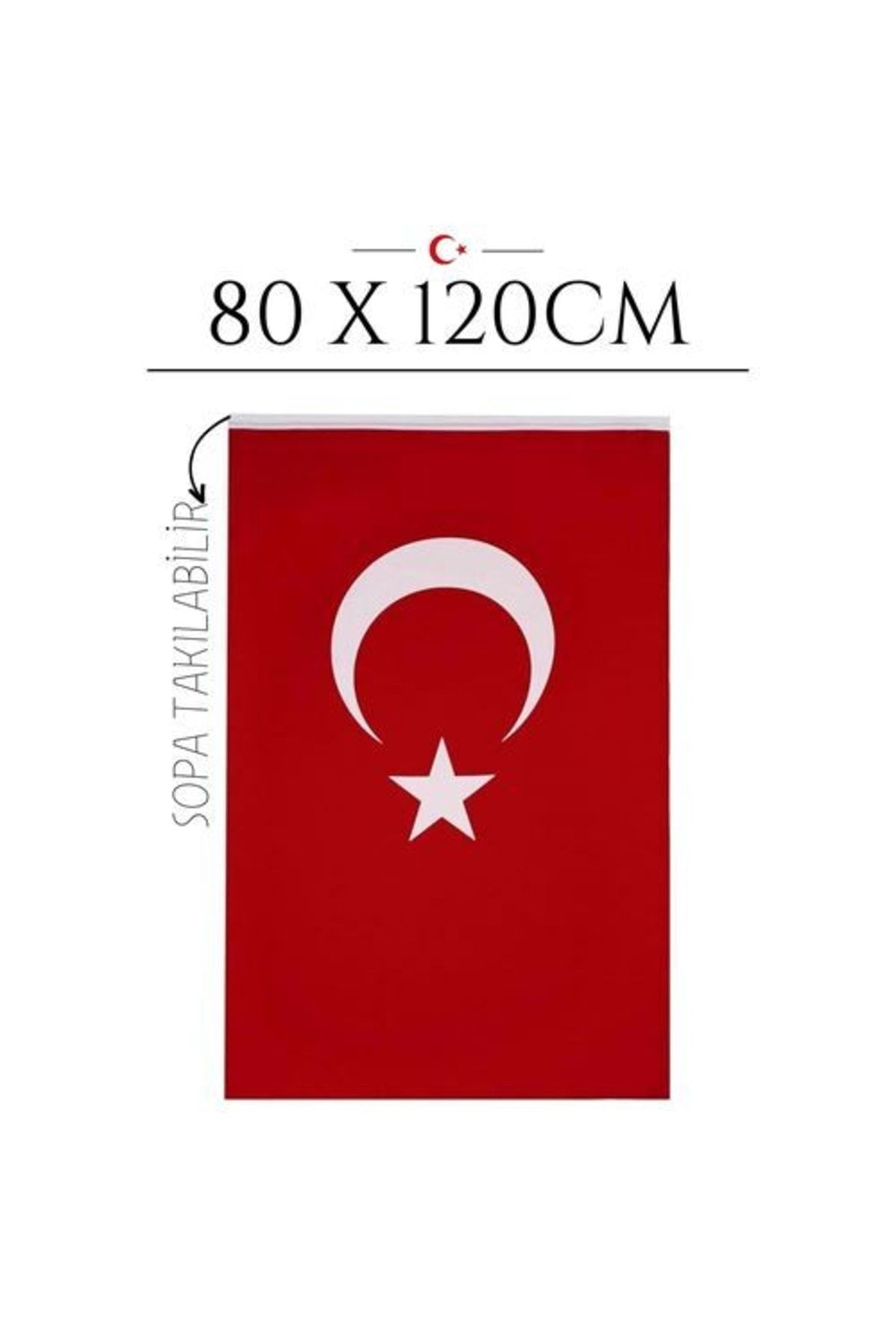 ModaCar Transformacion Türk Bayrağı Kumaş 80x120cm 718380
