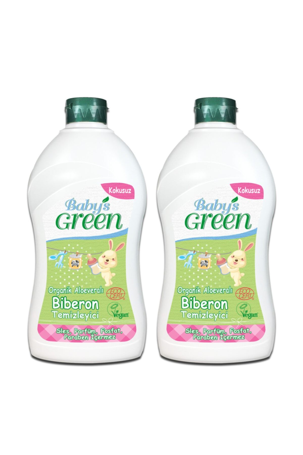 Baby's Green Organik Aloeveralı Bebek Biberon Ve Emzik Temizleyici 2'li Set 500 ml