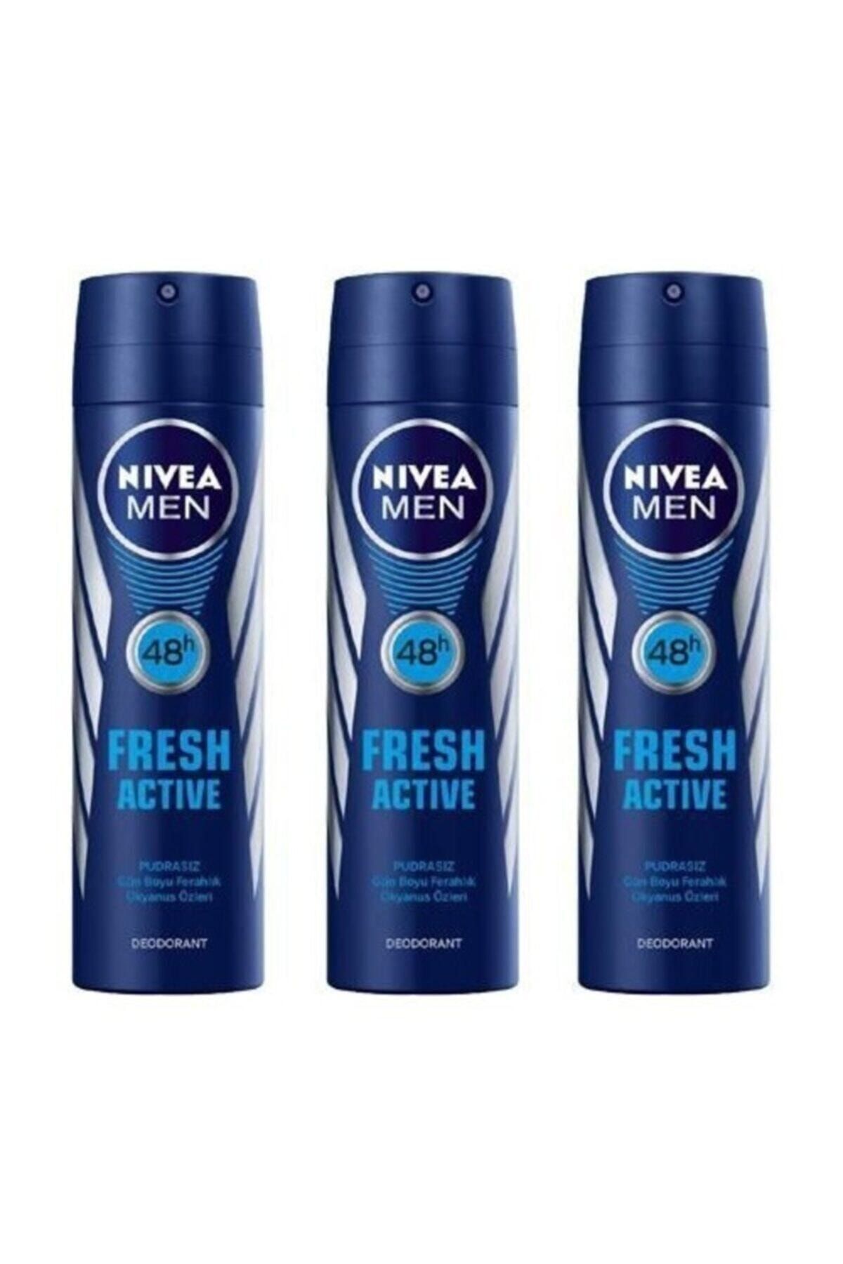 NIVEA Men Deodorant Fresh Active 3 X 150 ml