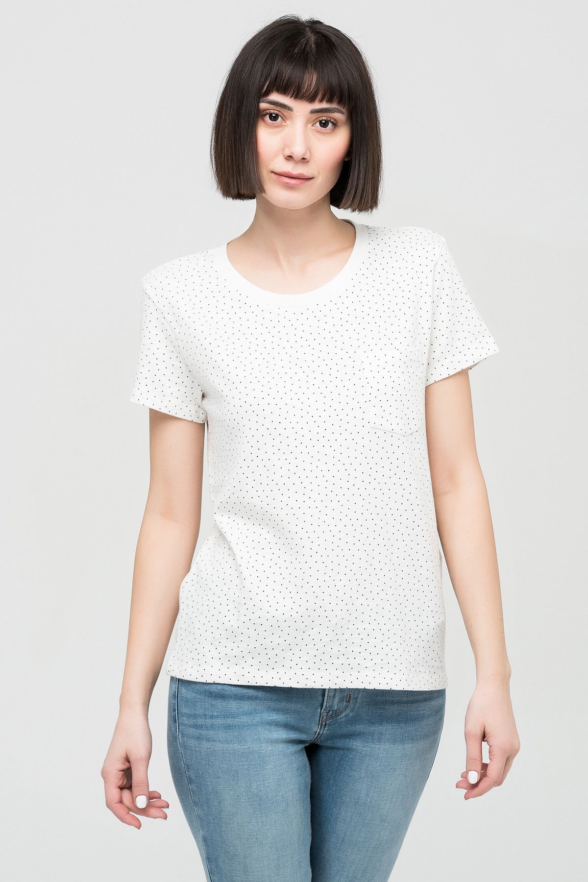 Levi's Kadın The Perfect Crew Corydalis Marshmallow T-shirt 18672-0070