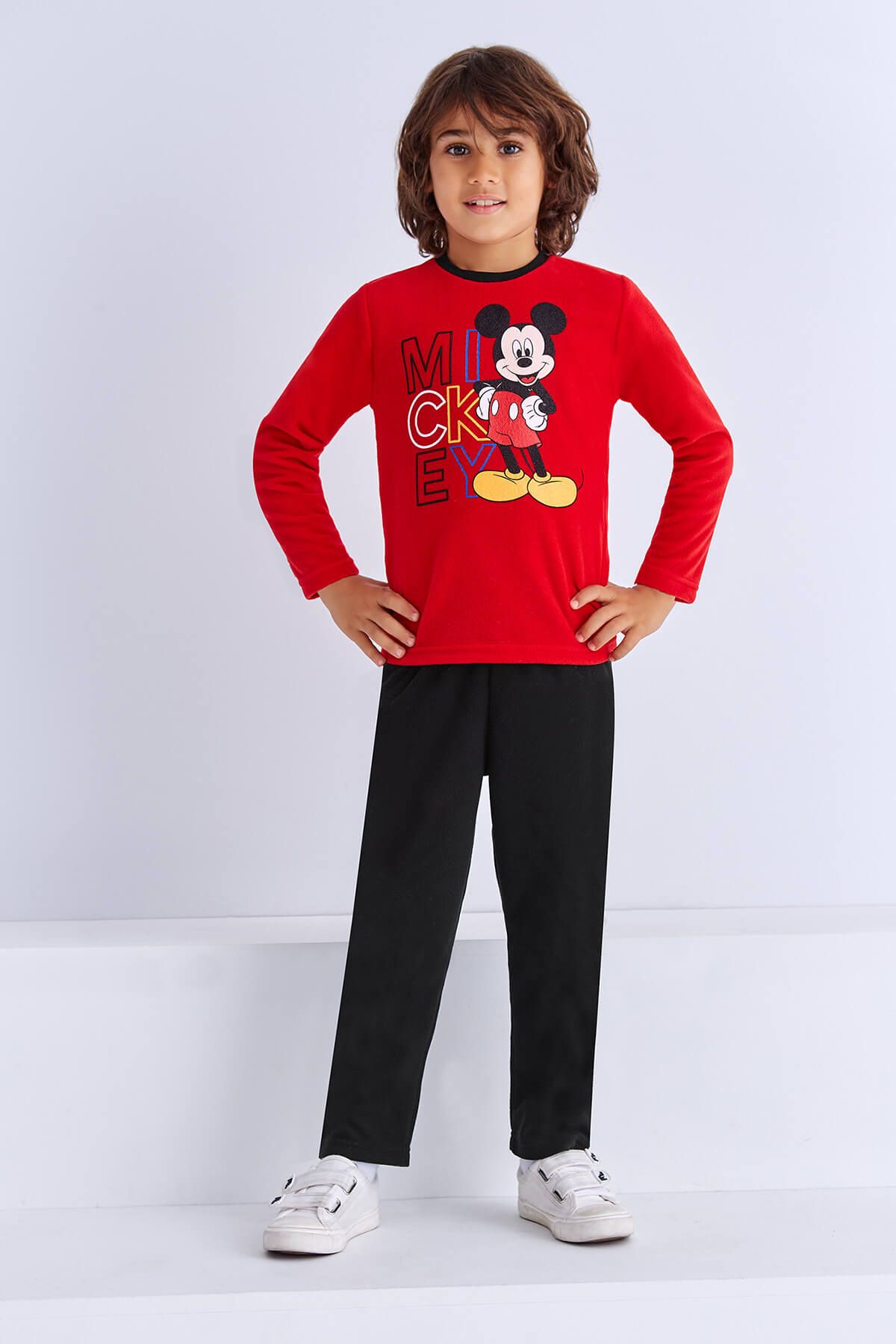 Genel Markalar Lisanslı Erkek Çocuk Pijama Takımı Açık Kırmızı