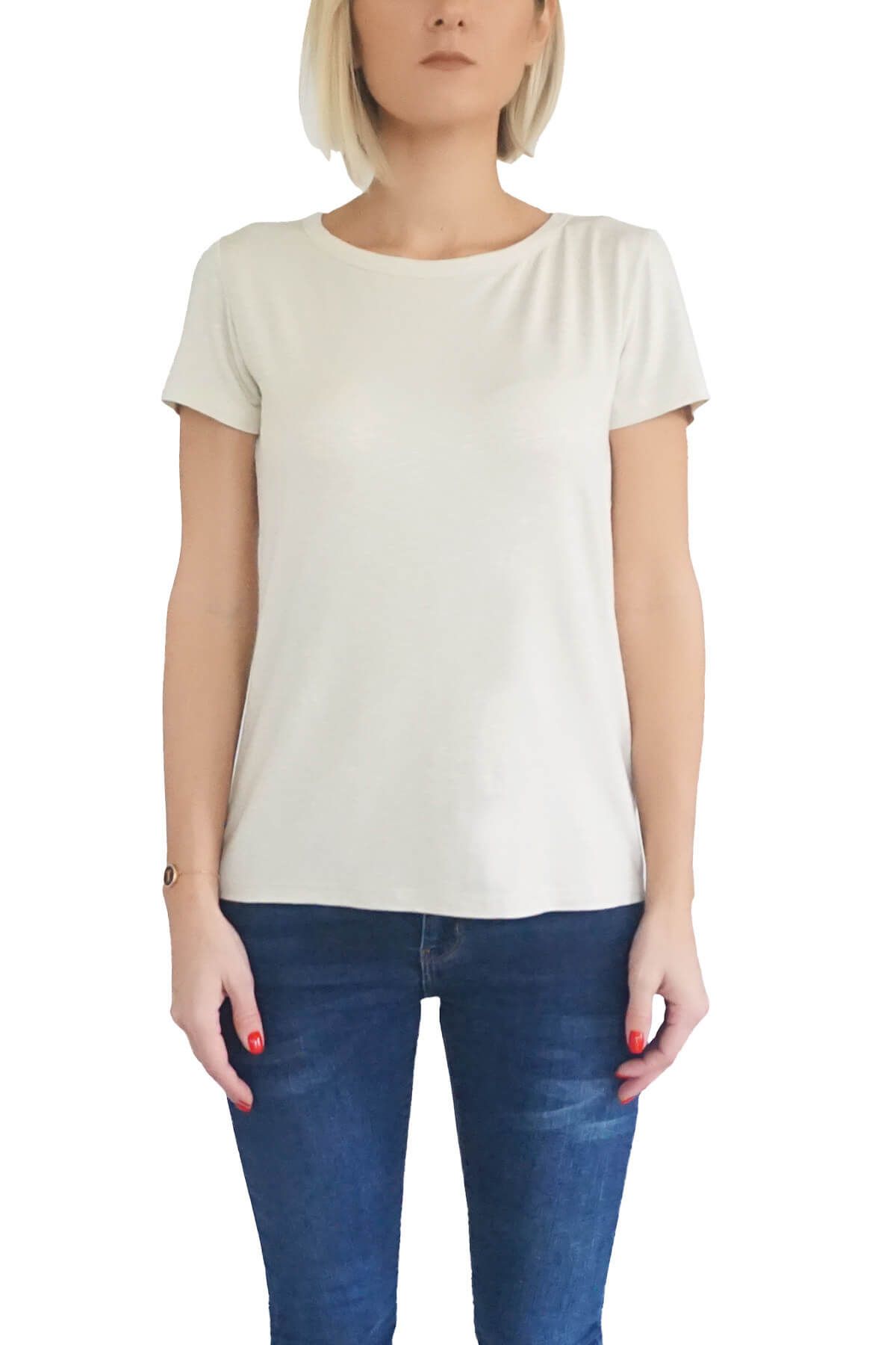 Mof Basics Kadın Taş T-Shirt BYT-T