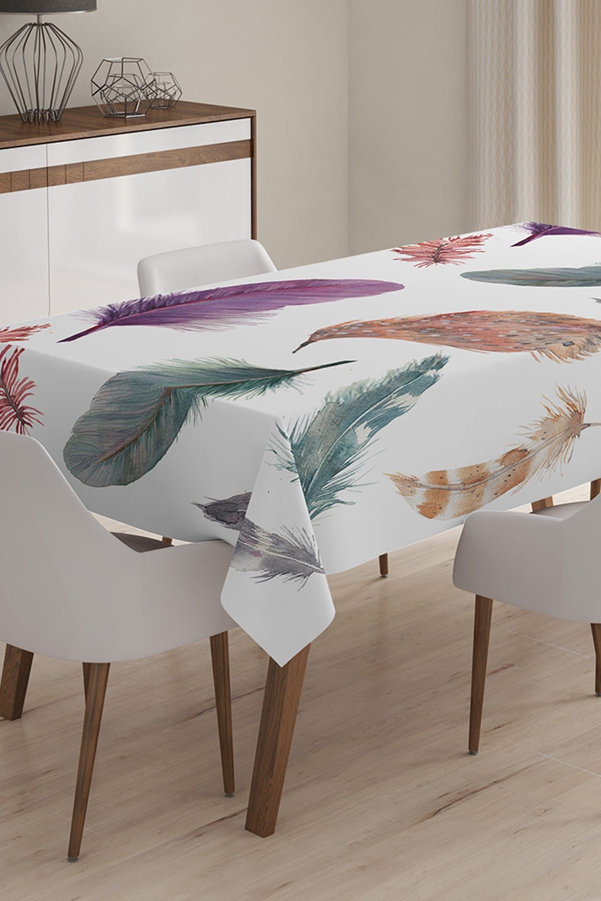 Realhomes Özel Tasarım 3D Dijital Baskılı Masa Örtüsü - 120 x 140 cm
