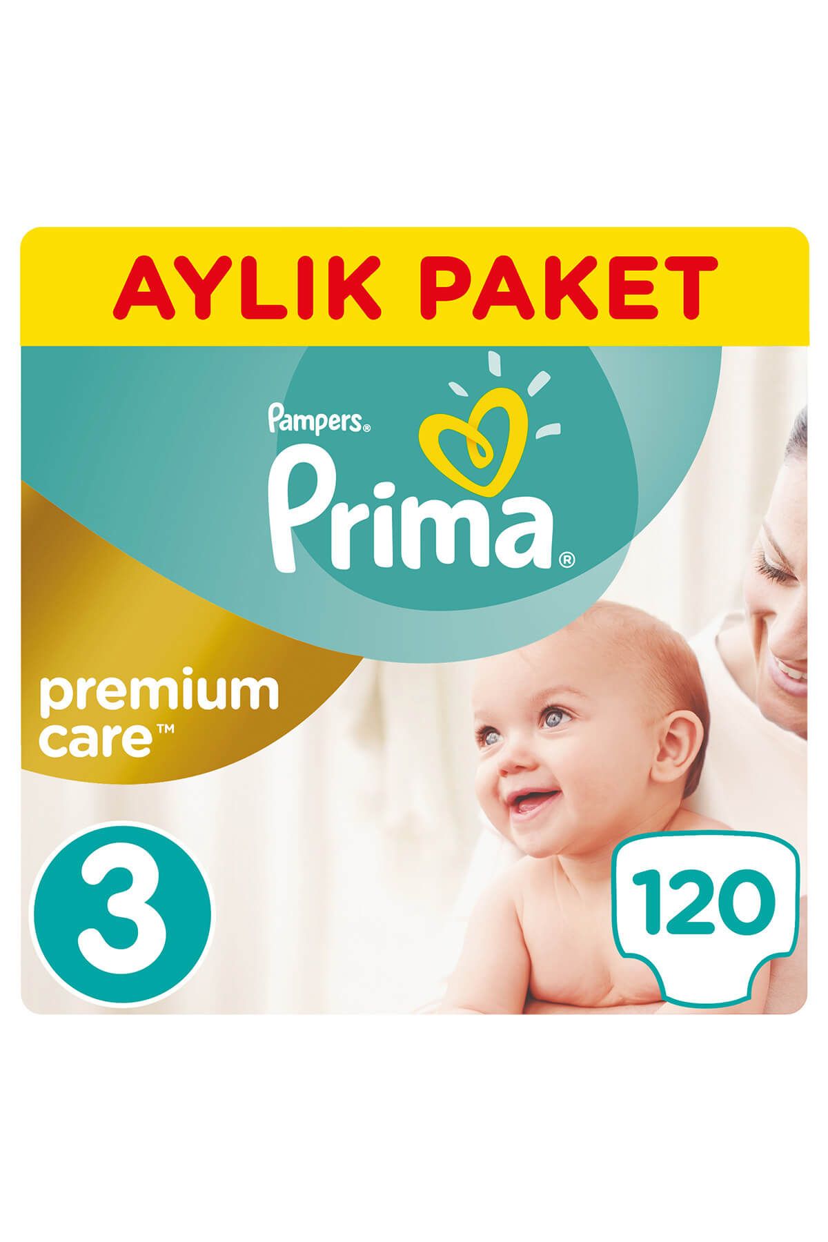 Prima Bebek Bezi Premium Care 3 Beden 120 Adet Midi Fırsat Paket