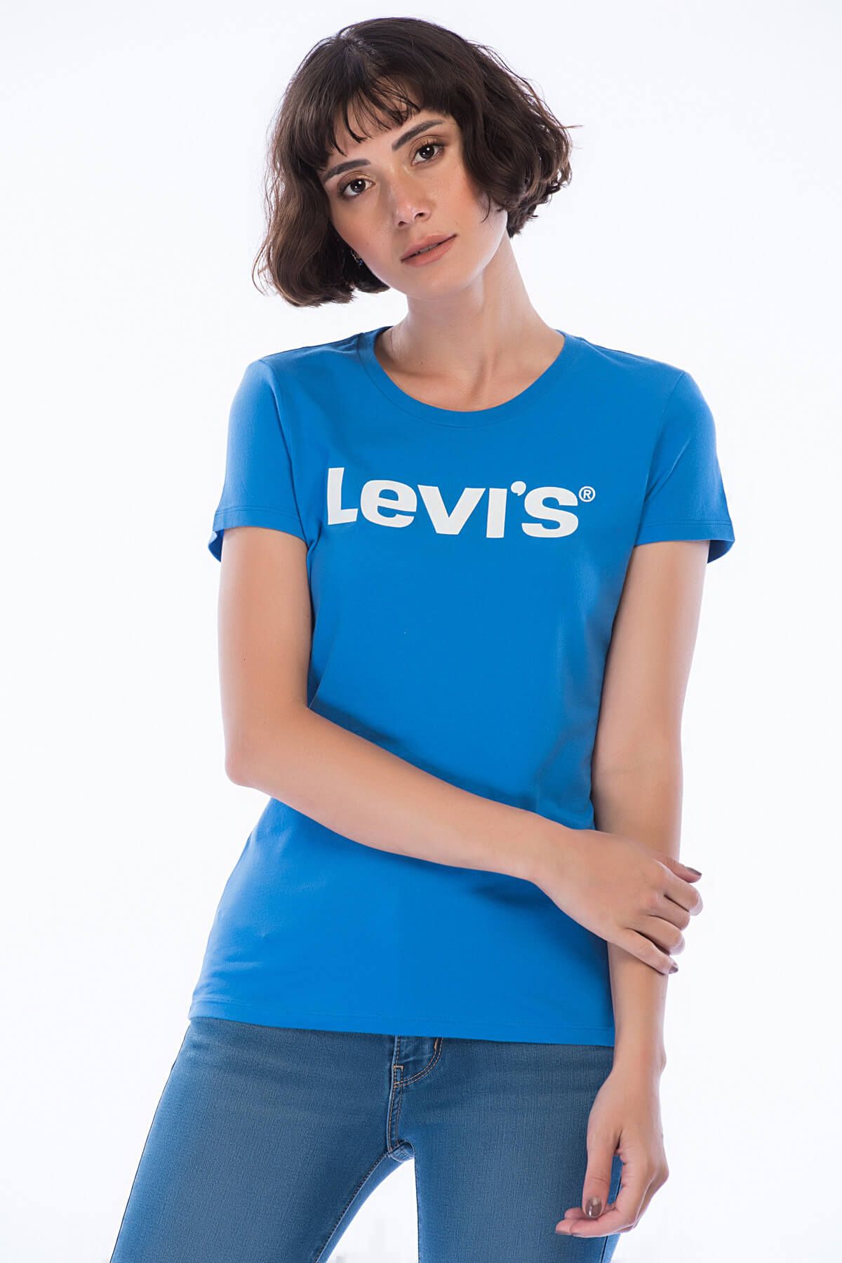 Levi's Kadın Slim Crew Neck Good Logo T-shirt 32223-0474