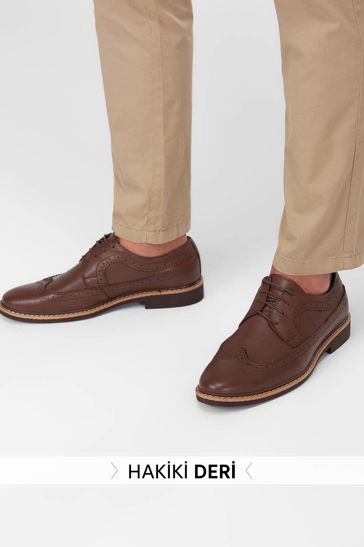 TRENDYOL MAN Kahverengi Bağcıklı Klasik Ayakkabı