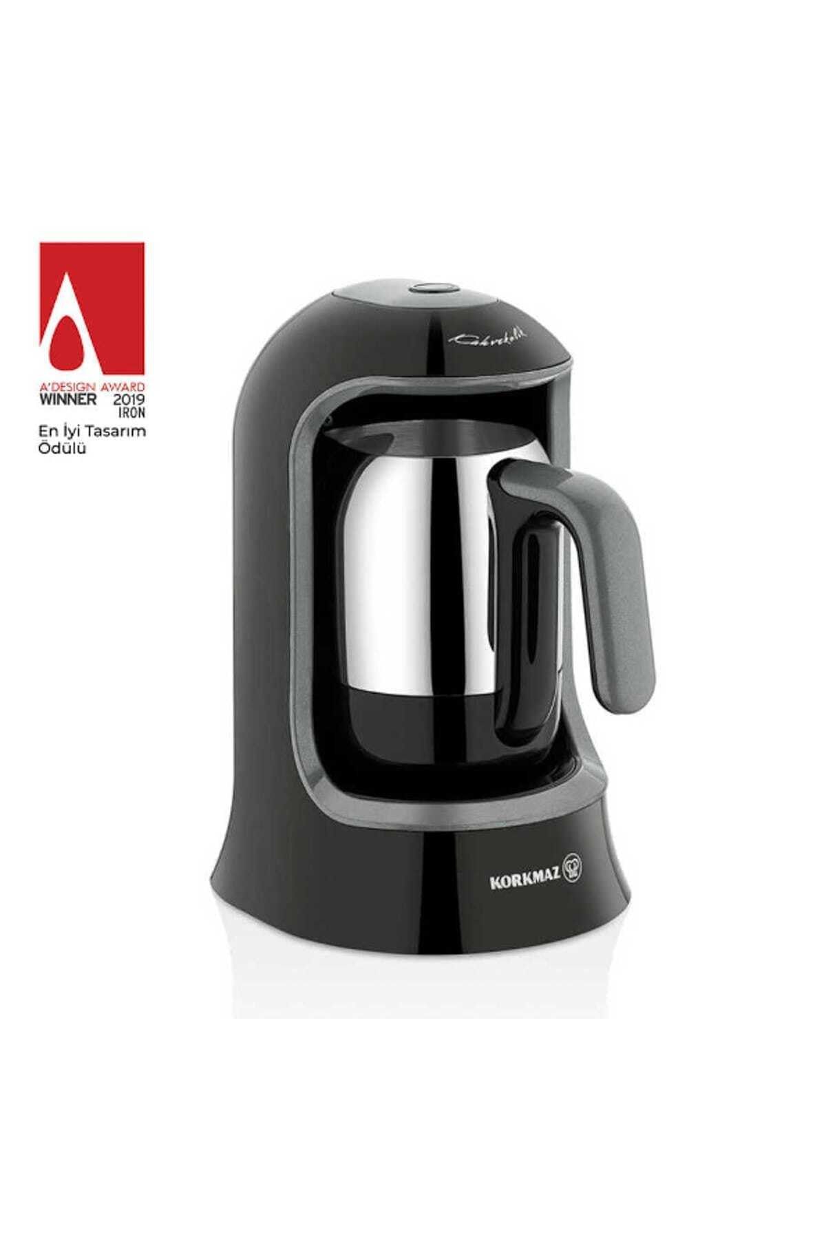 KORKMAZ A860-05 Korkmaz Kahvekolik Siyah Otomatik Kahve Makinesi