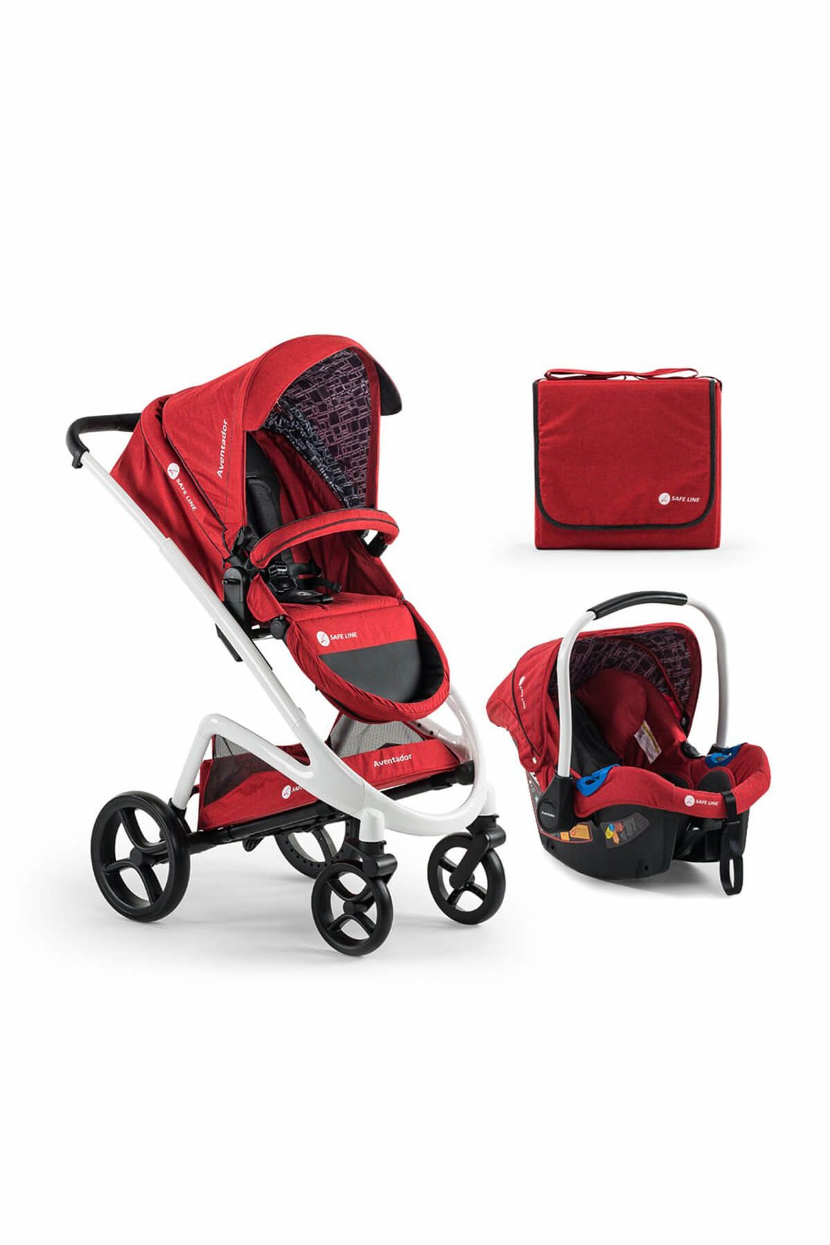 Safe Line Aventador Premium Red Travel Bebek Arabası  /