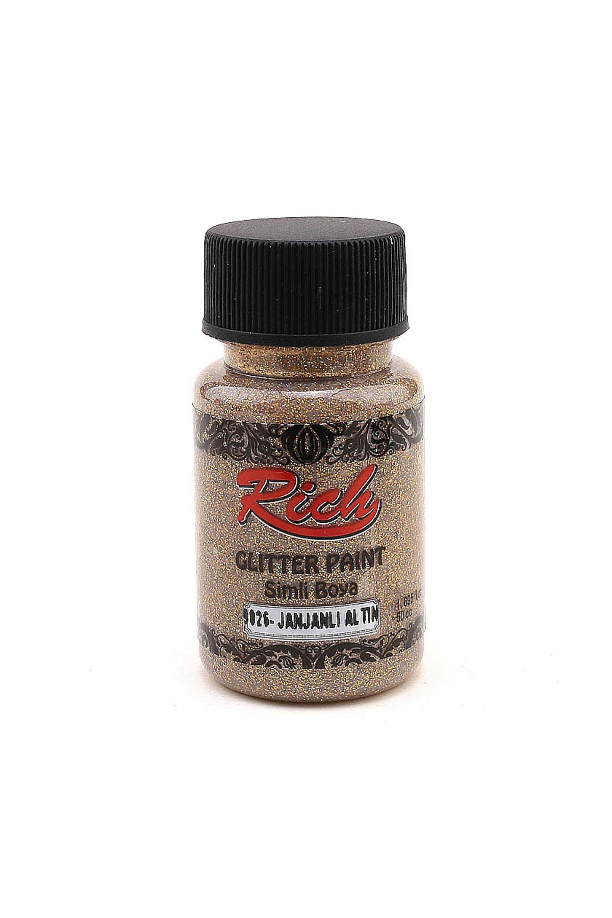 Rich Glitter Paint Simli Boya 50 cc. 9026 JANJANLI ALTIN