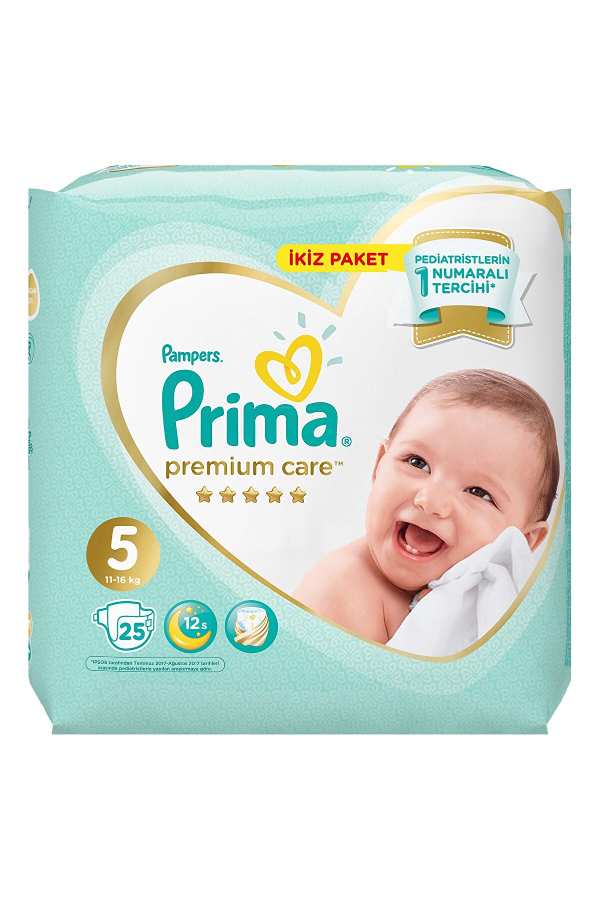 Prima Bebek Bezi Premium Care 5 Beden 25 Adet Junior İkiz Paket