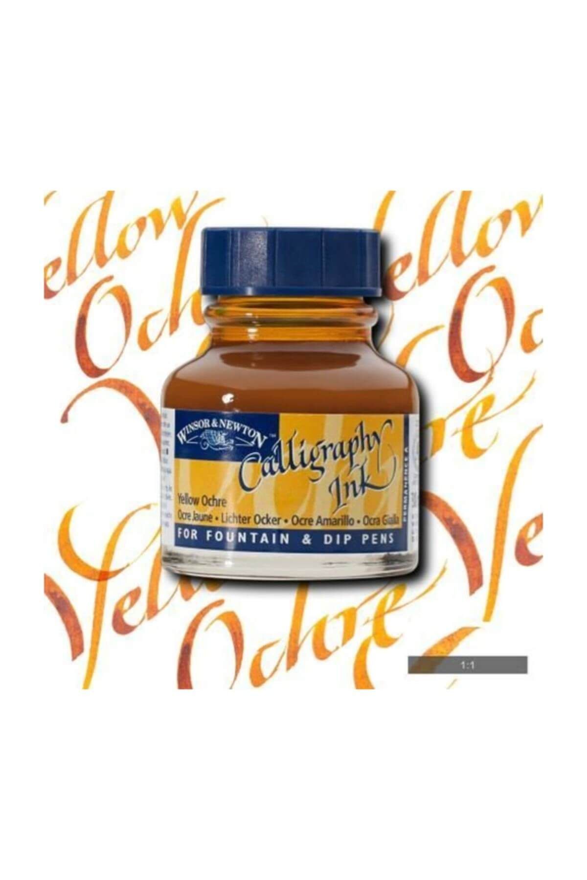 Winsor Newton Winsor & Newton Kaligrafi Mürekkebi 30 ml. 744 YELLOW OCHRE