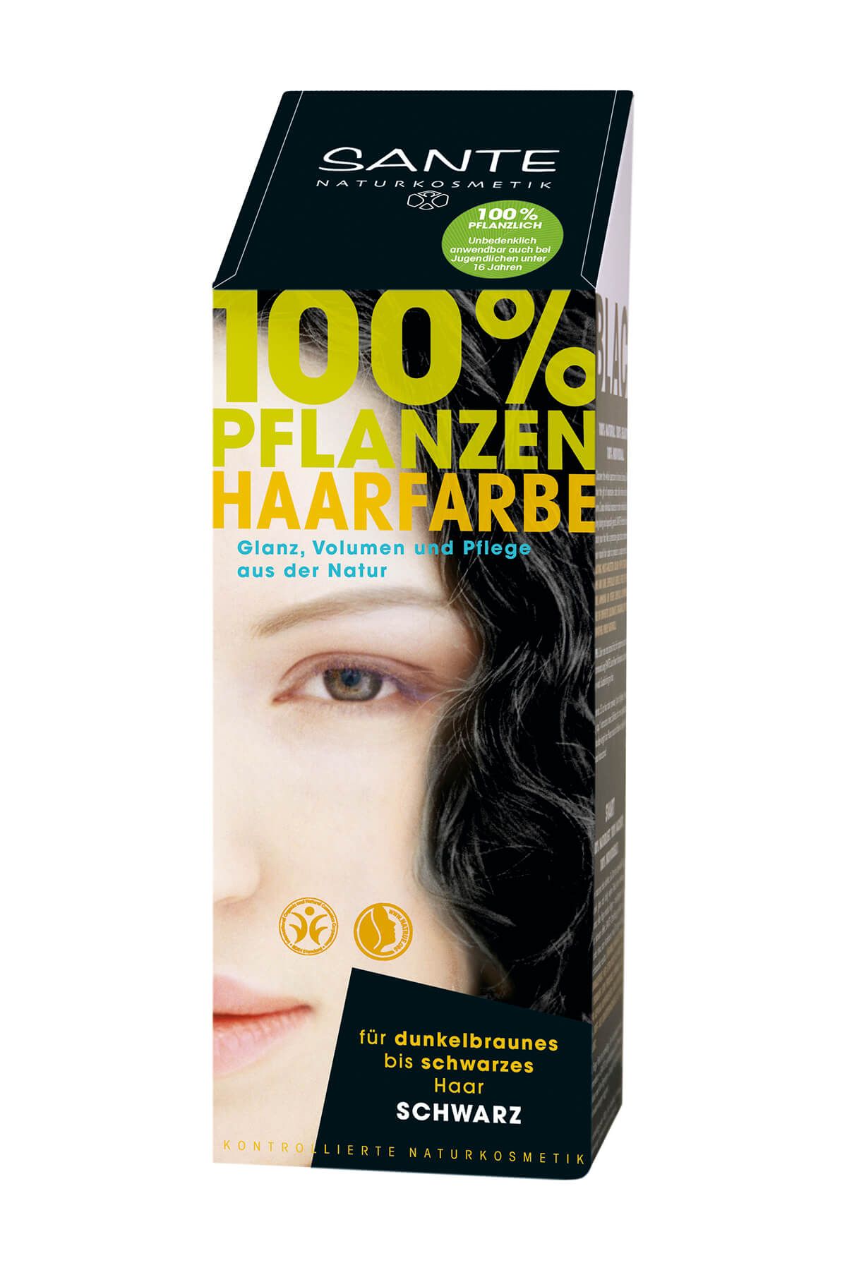 Sante Organik Toz Saç Boyası - Siyah - 100 g
