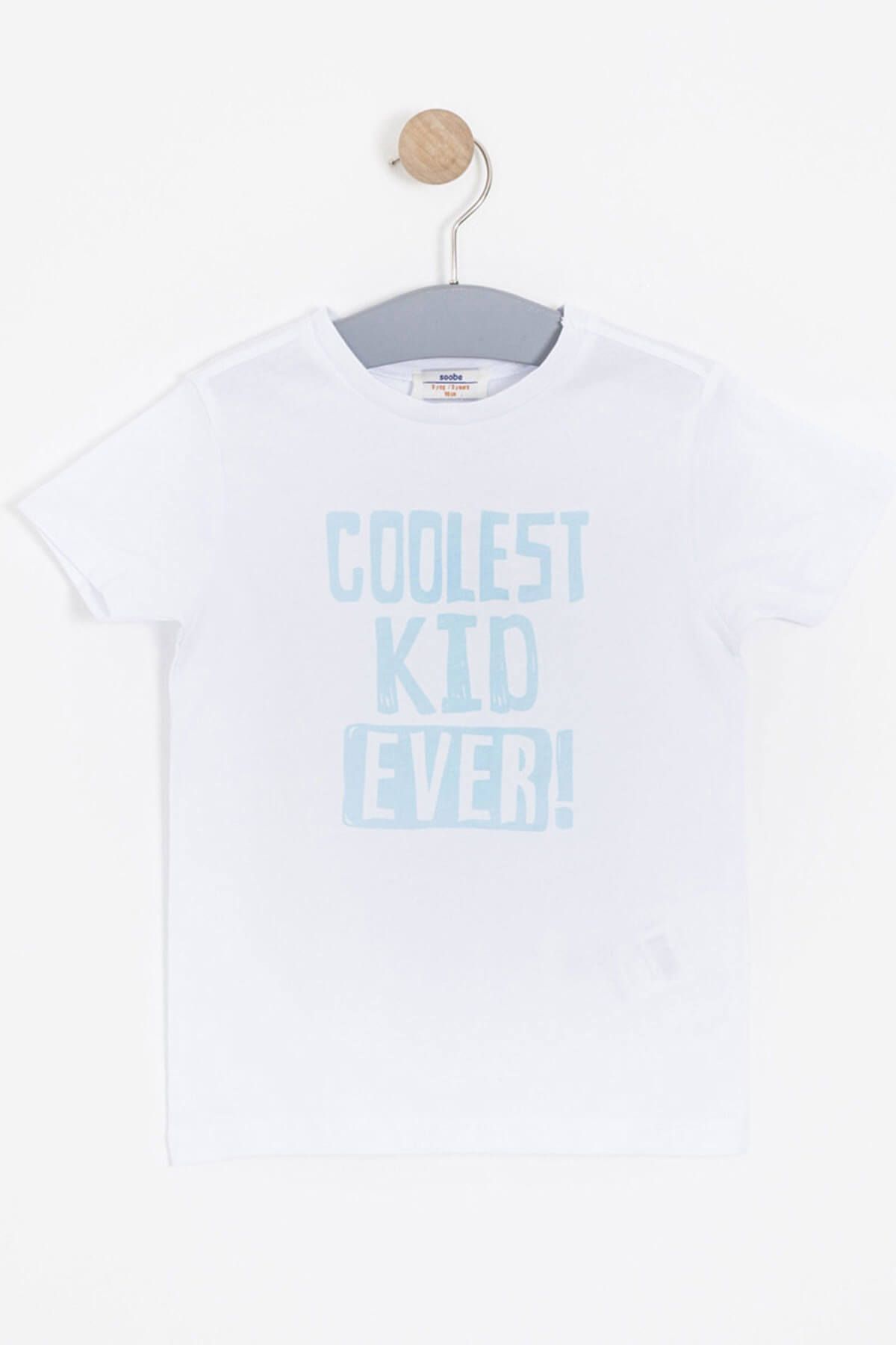 Soobe Beyaz Erkek Çocuk T-Shirt
