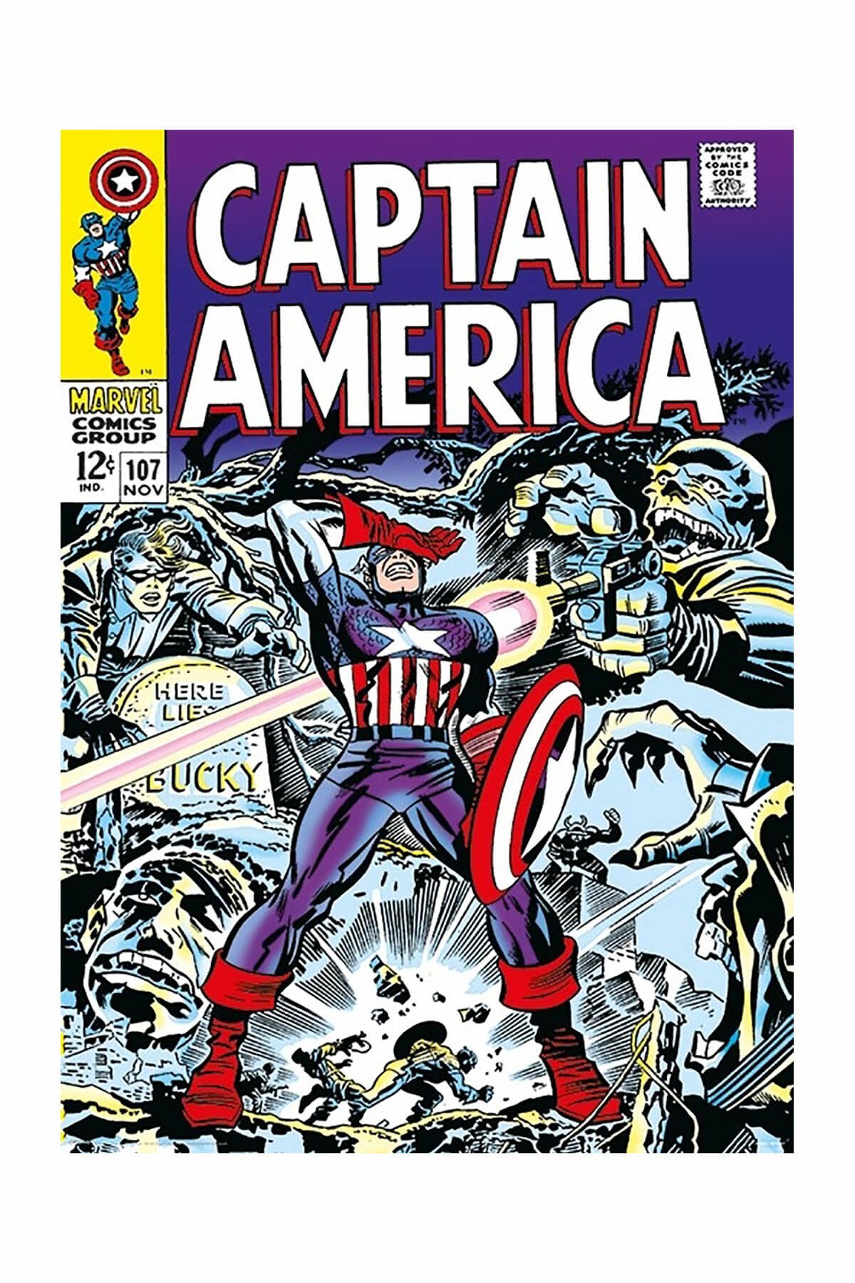 Pyramid International Metalik Poster Marvel Captain America