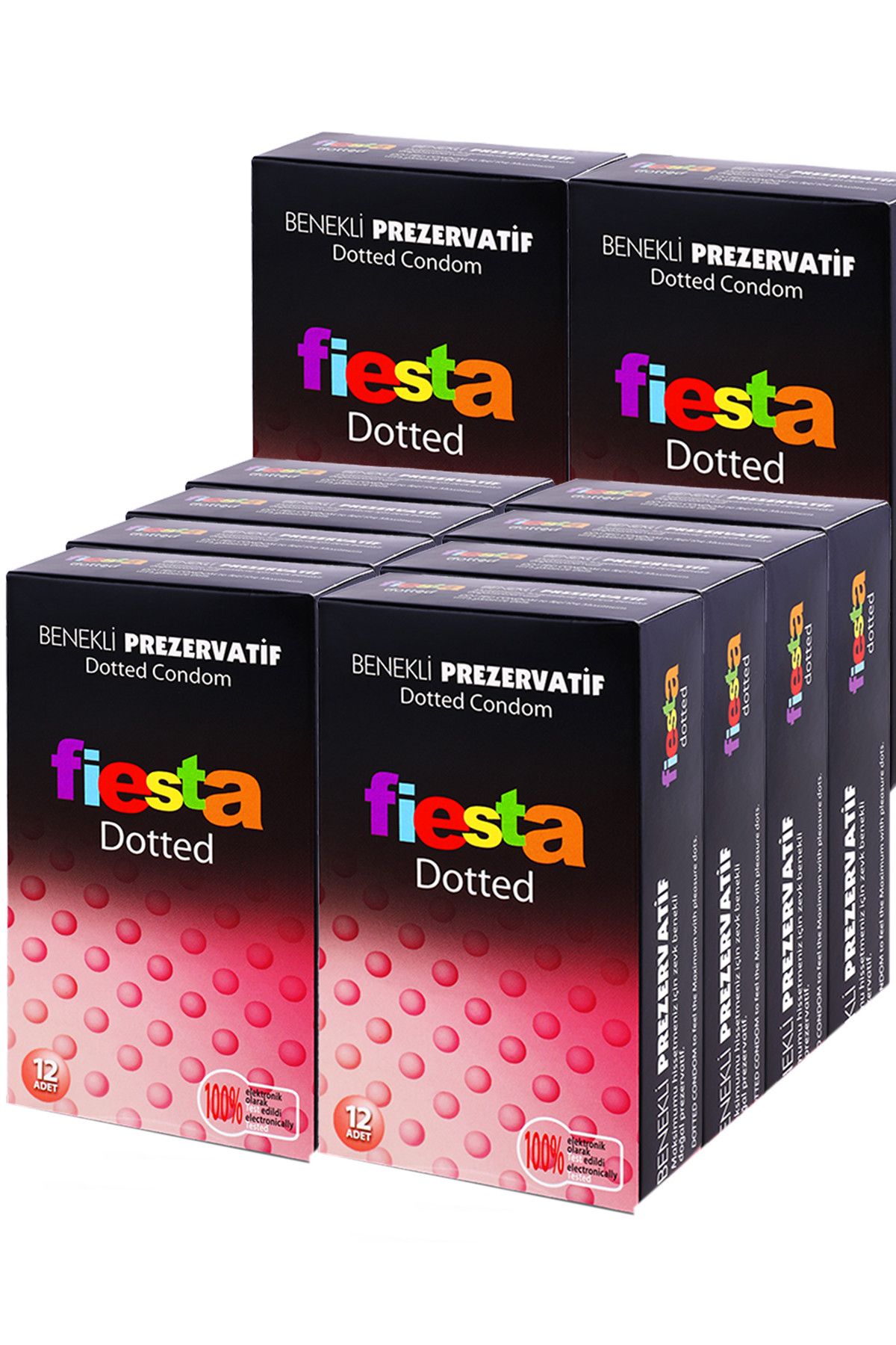 Fiesta Prezervatif 144 Adet Dotted Zevk Benekli Condom