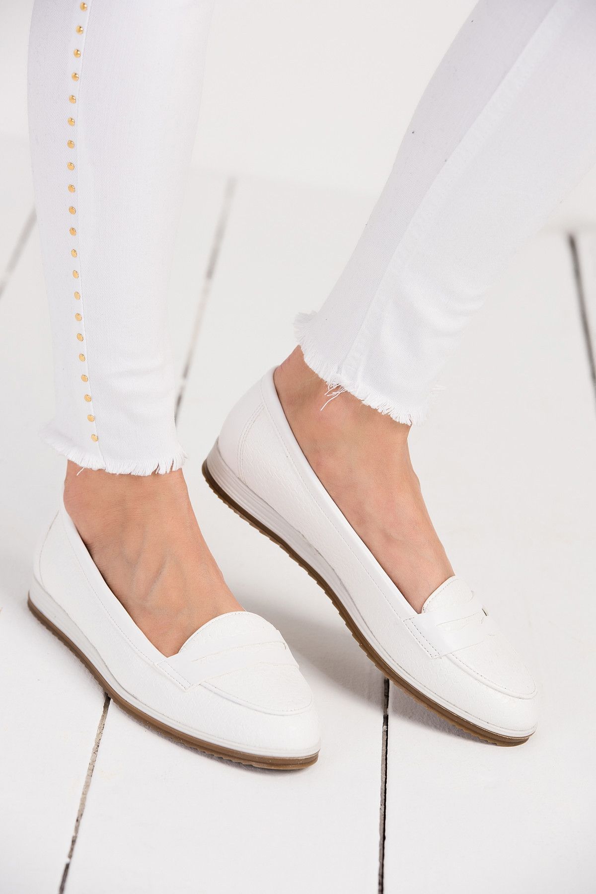 Derimod Beyaz Kadın Ayakkabı