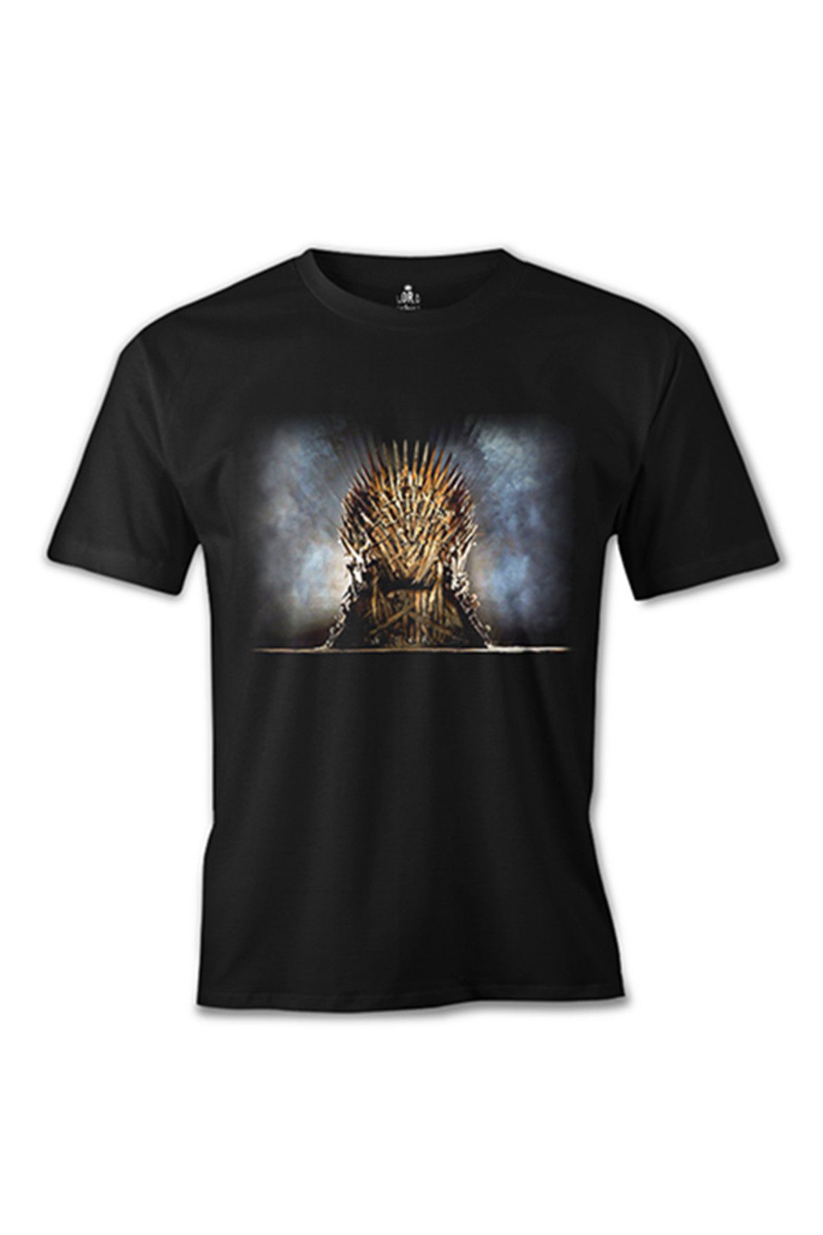 Lord T-Shirt Game of Thrones - Ice of Throne Siyah Erkek Tshirt - es-1087