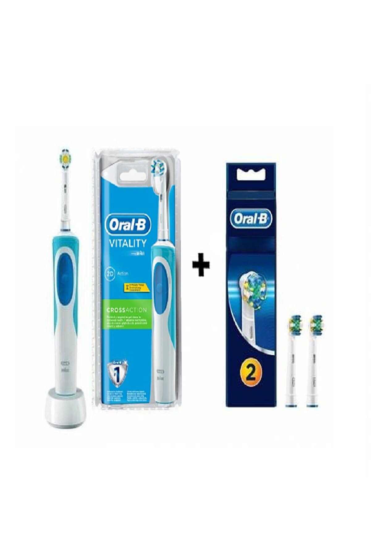 Oral-B Şarjlı Diş Fırçası Vitality Cross Action + 2 Li Başlık Hediyeli