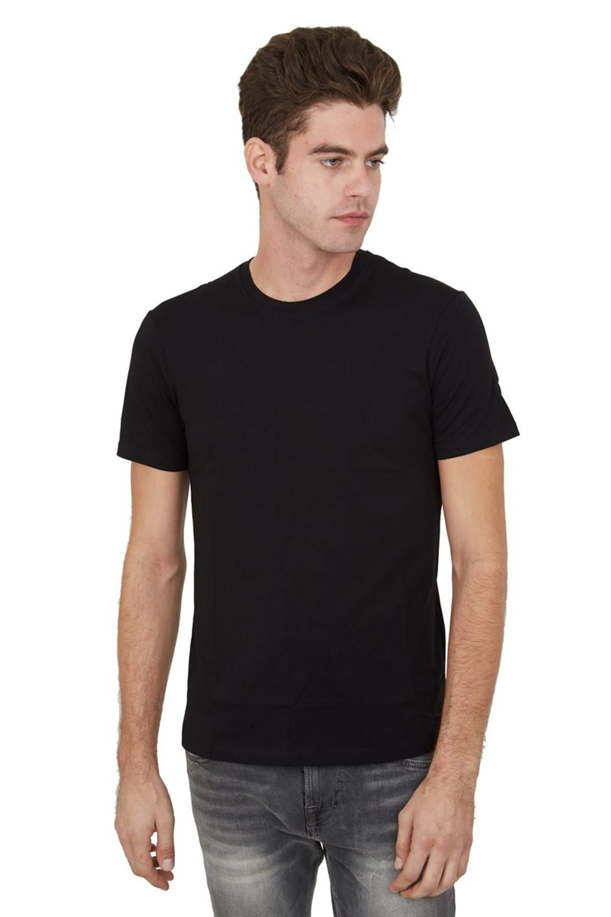 Armani Exchange Erkek Siyah T-Shirt 18K8NZT74ZJA5Z-AE1200