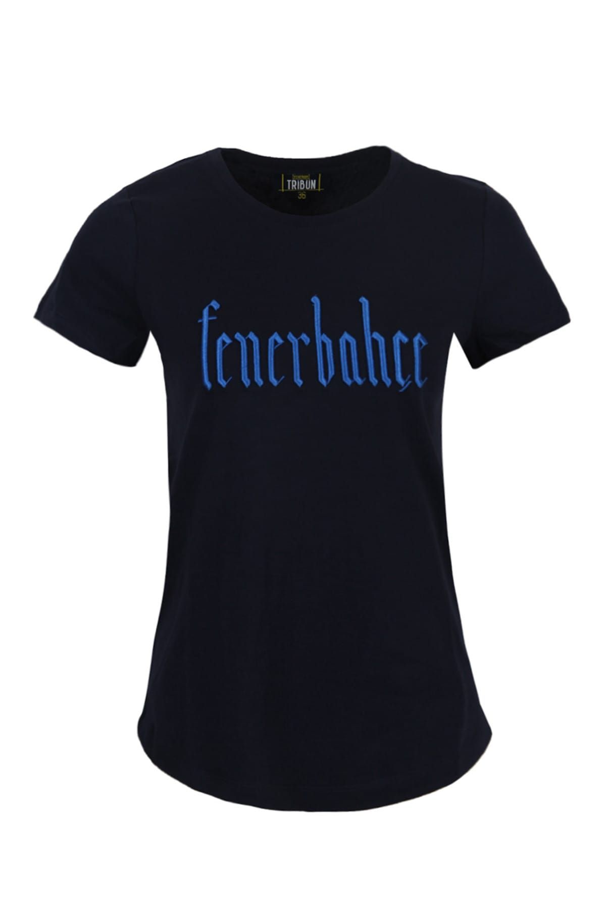 Fenerbahçe Kadın Tribun Simli Nakış T-Shirt