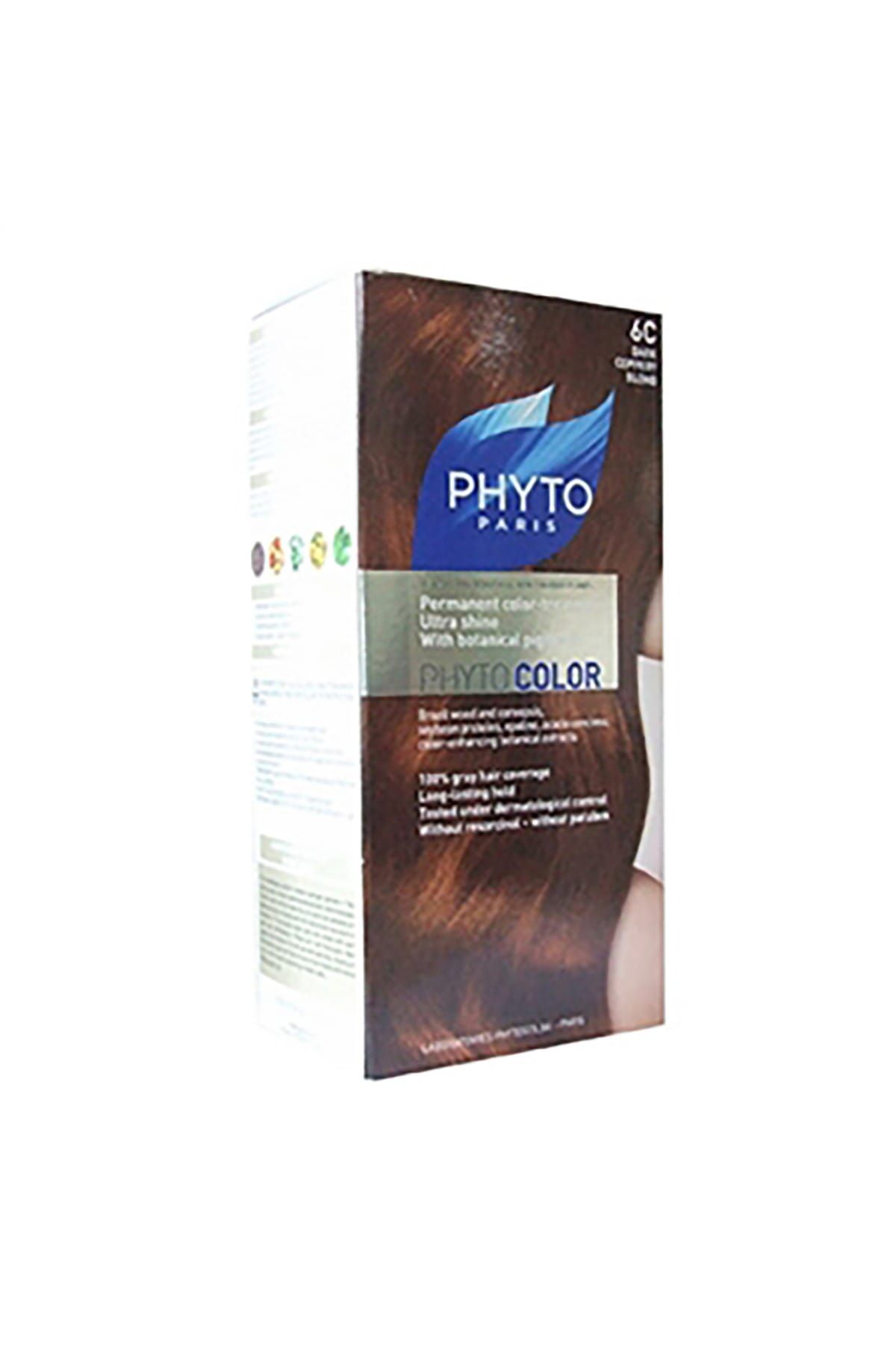 Phyto Bitkisel Saç Boyası - Phytocolor 6C Koyu Bakır Sarı 0618059109812