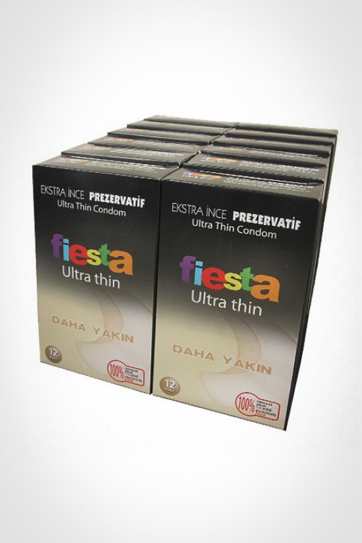 Fiesta Kondom Ultra Thin 12 Kutu Ekstra İnce Prezervatif