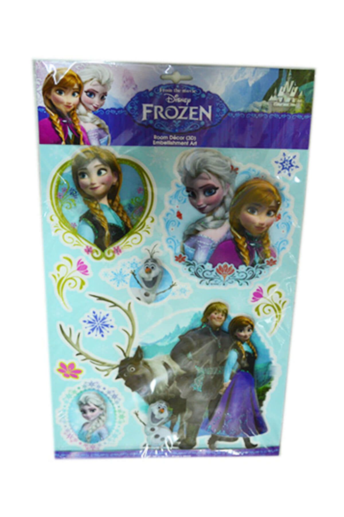 Cem Disney Frozen Elsa Sticker 3 Boyutlu - Kabartmalı