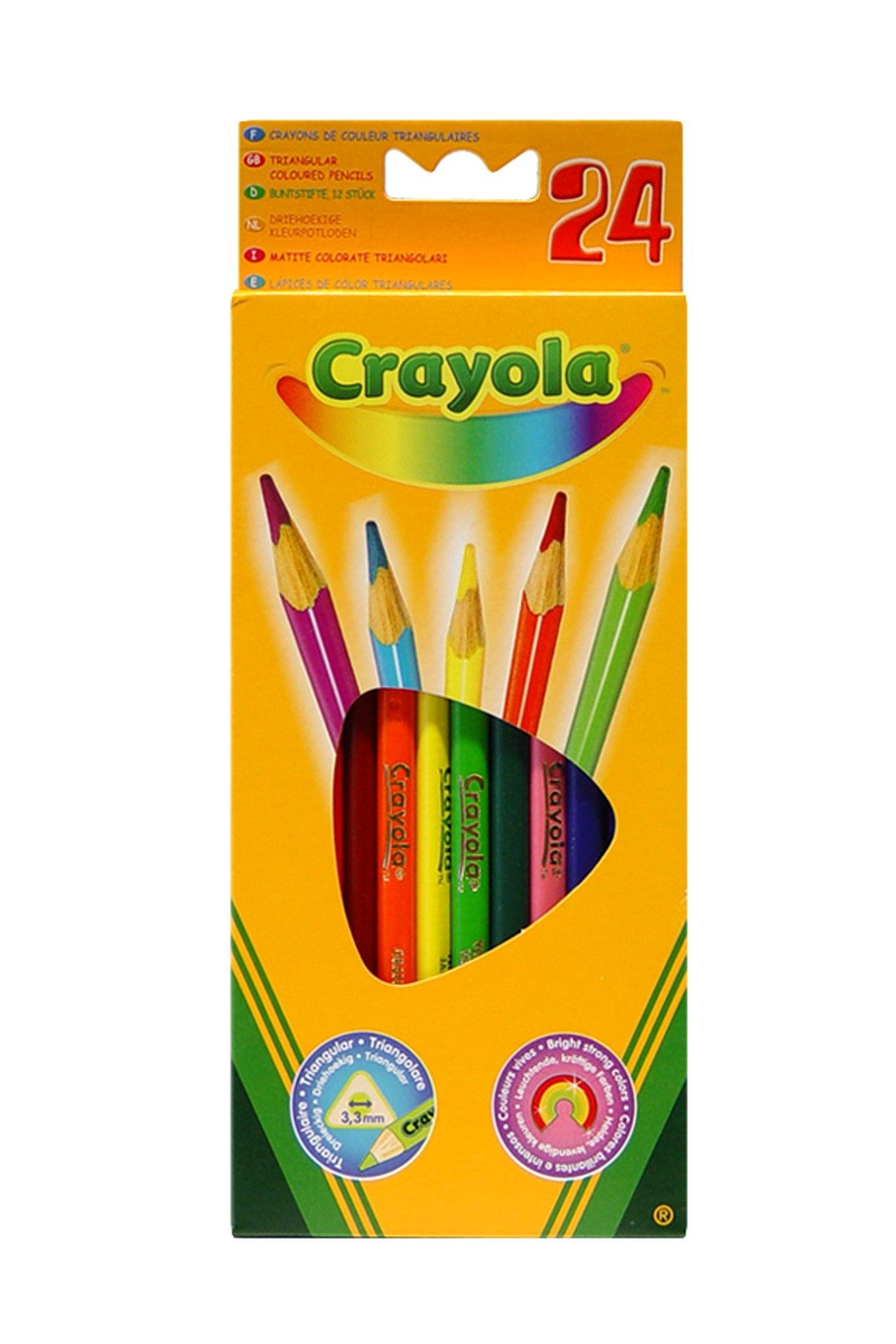 Crayola 24 Renk Kuruboya Kalemi /