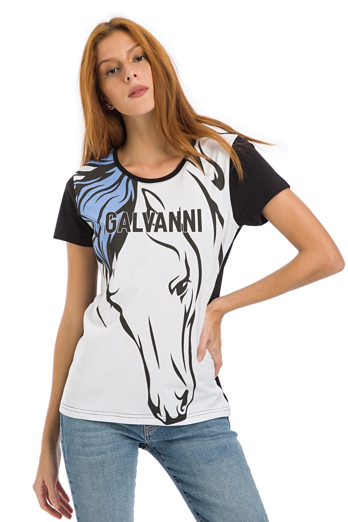 Galvanni Kadın Siyah T-Shirt - Glvsw11250201