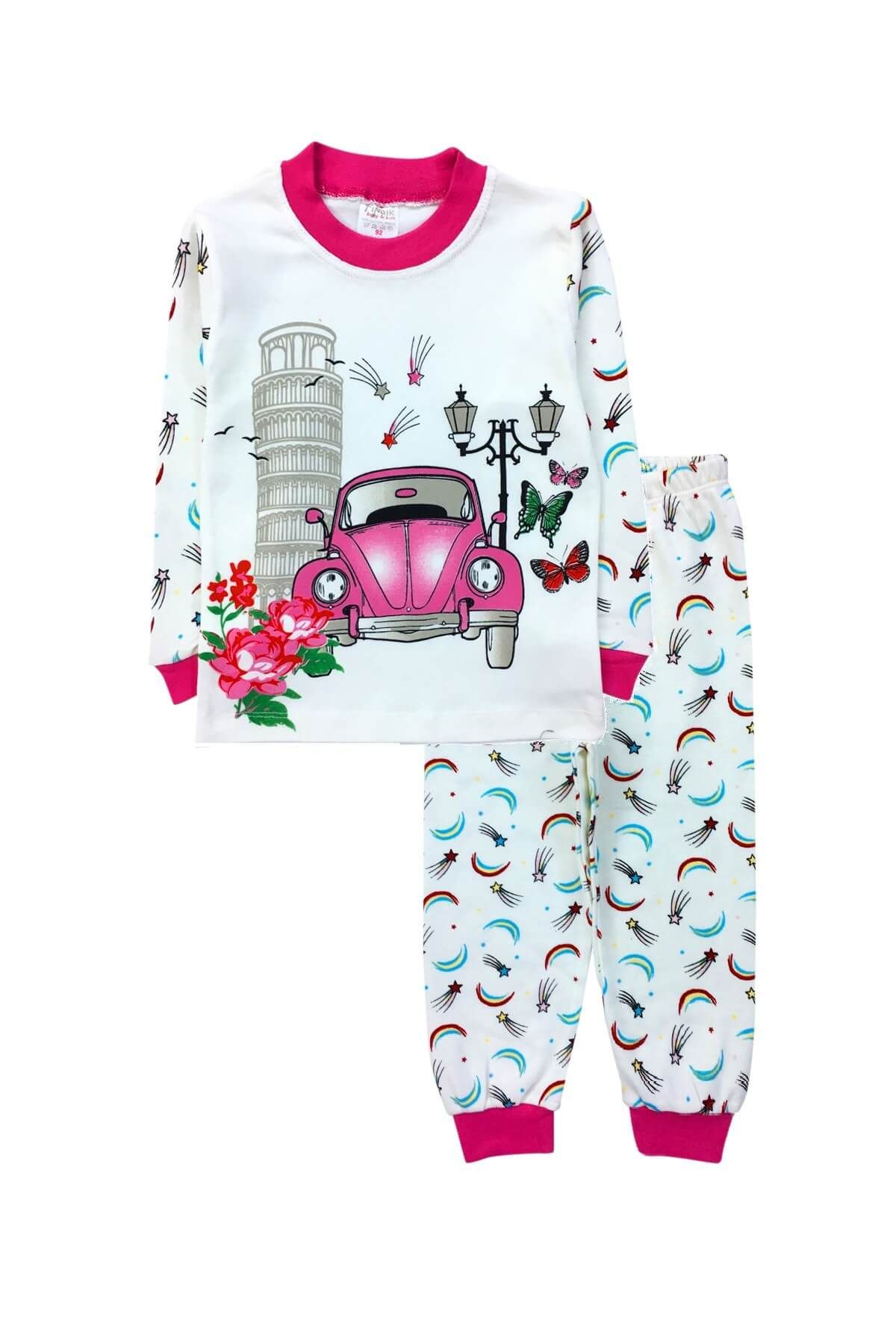 Minisse Pembe Kız Çocuk Pijama Takım A8321