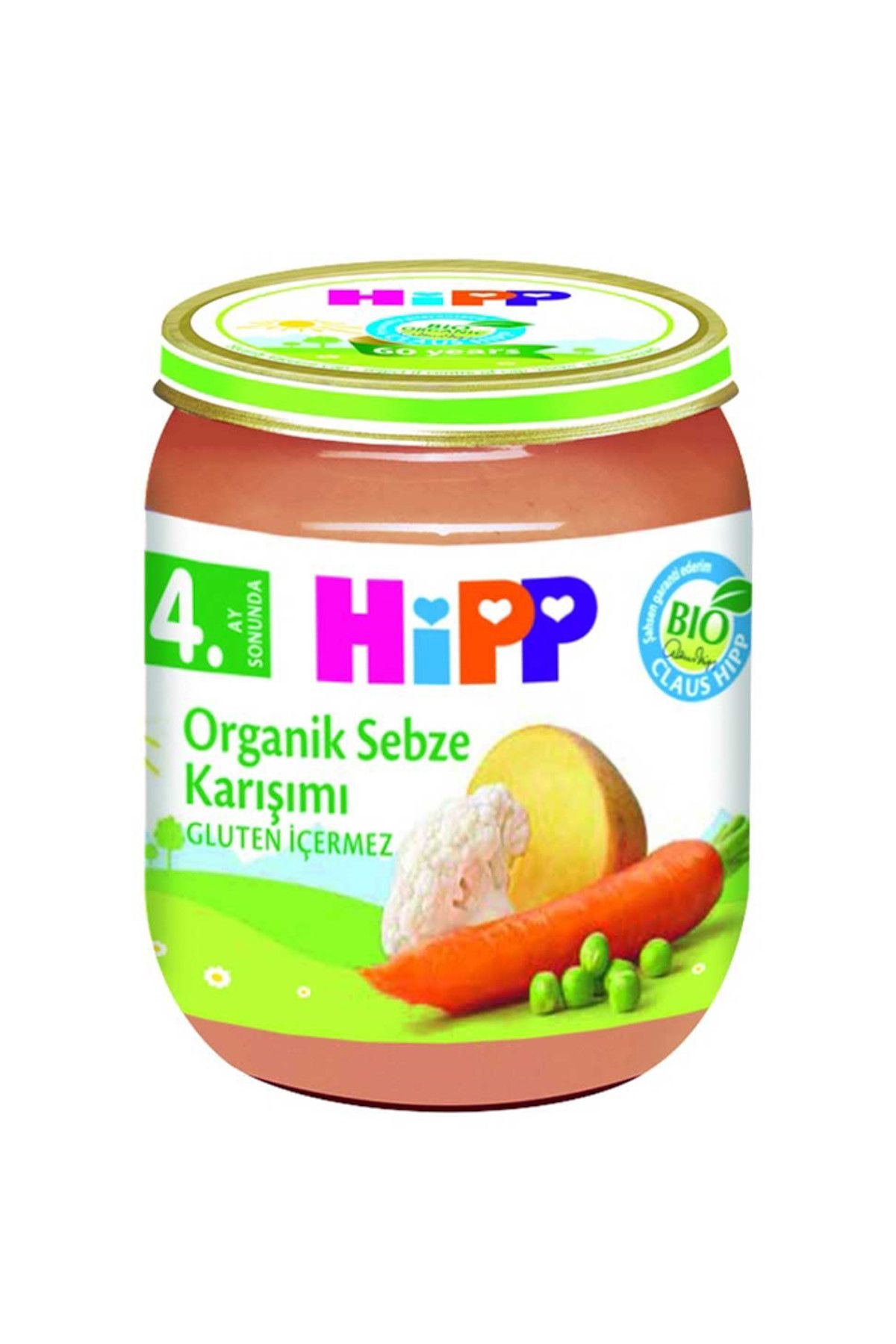 Hipp Organik Sebze Karışımı Kavanoz Maması 125 gr