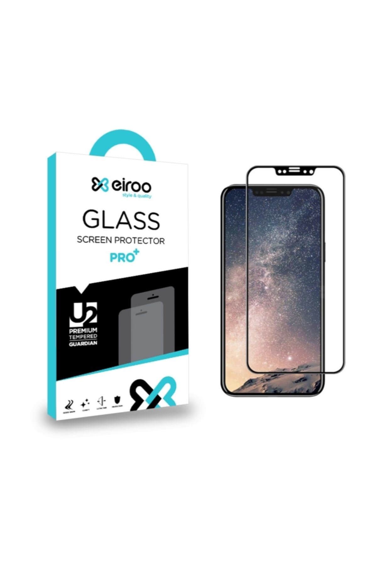 Eiroo iPhone X / XS Curve Tempered Glass Full Siyah Cam Ekran Koruyucu